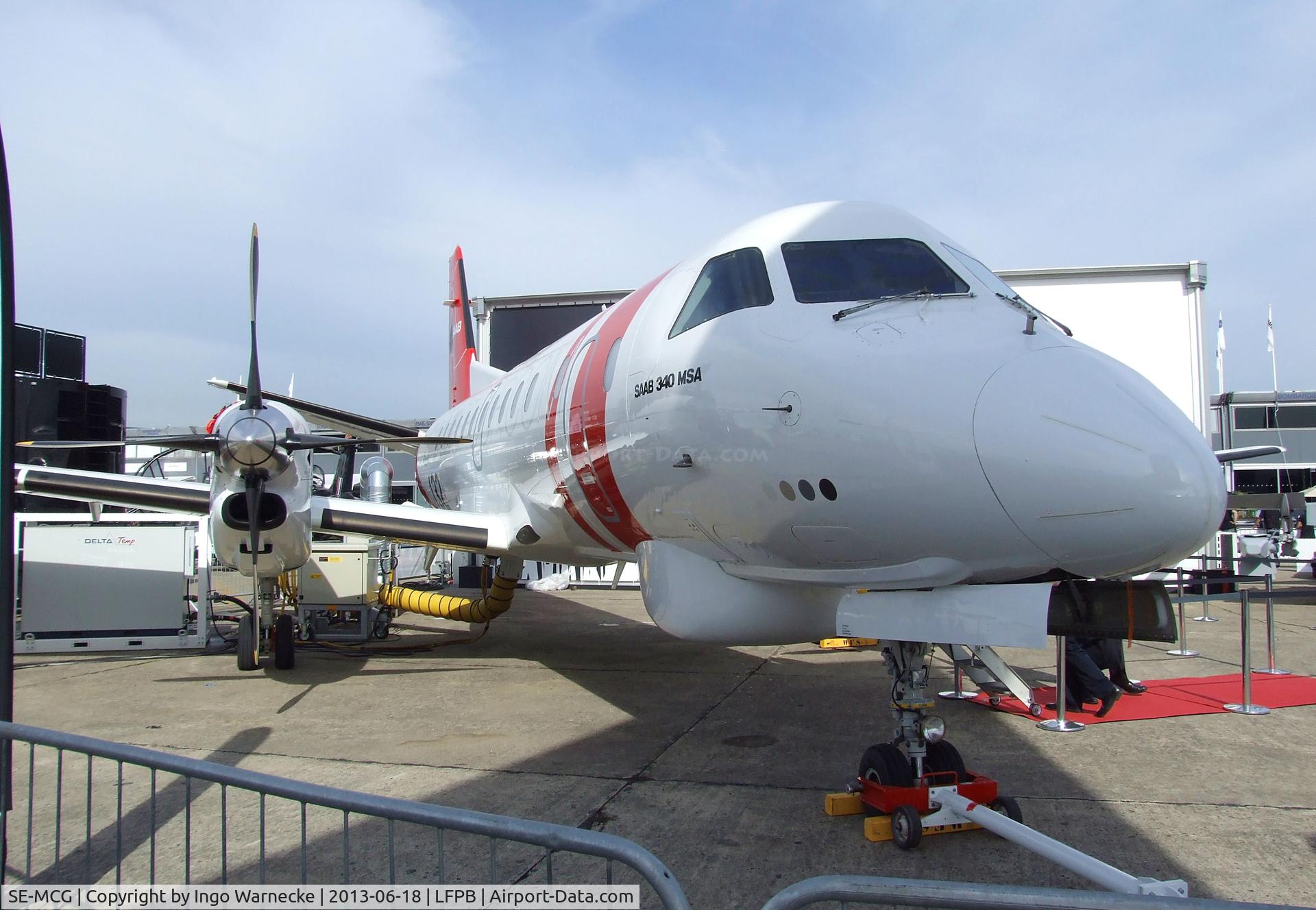 SE-MCG, 1998 Saab 340B C/N 340B441, SAAB 340B MSA Maritime Security Aircraft at the Aerosalon 2013, Paris