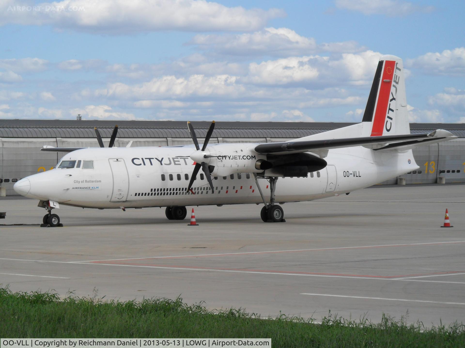 OO-VLL, 1989 Fokker 50 C/N 20144, City of Rotterdam waiting for her flight back to Rotterdam :)