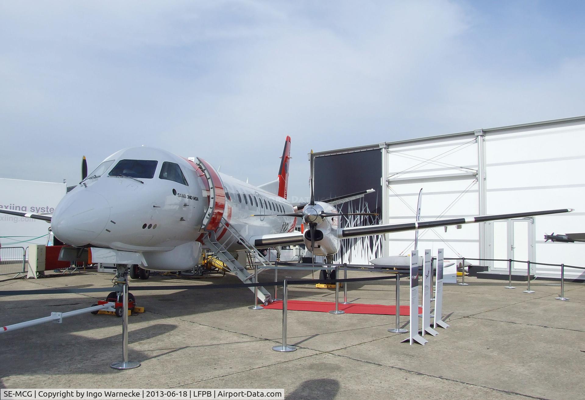 SE-MCG, 1998 Saab 340B C/N 340B441, SAAB 340B MSA Maritime Security Aircraft at the Aerosalon 2013, Paris