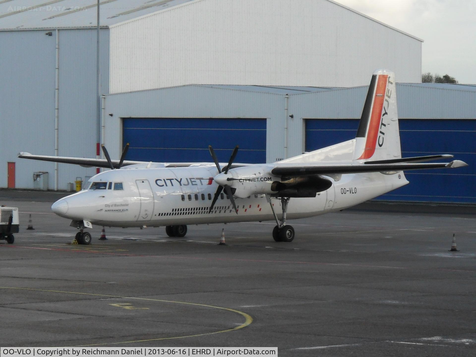 OO-VLO, 1988 Fokker 50 C/N 20127, Waiting for her next flight to London City Airport