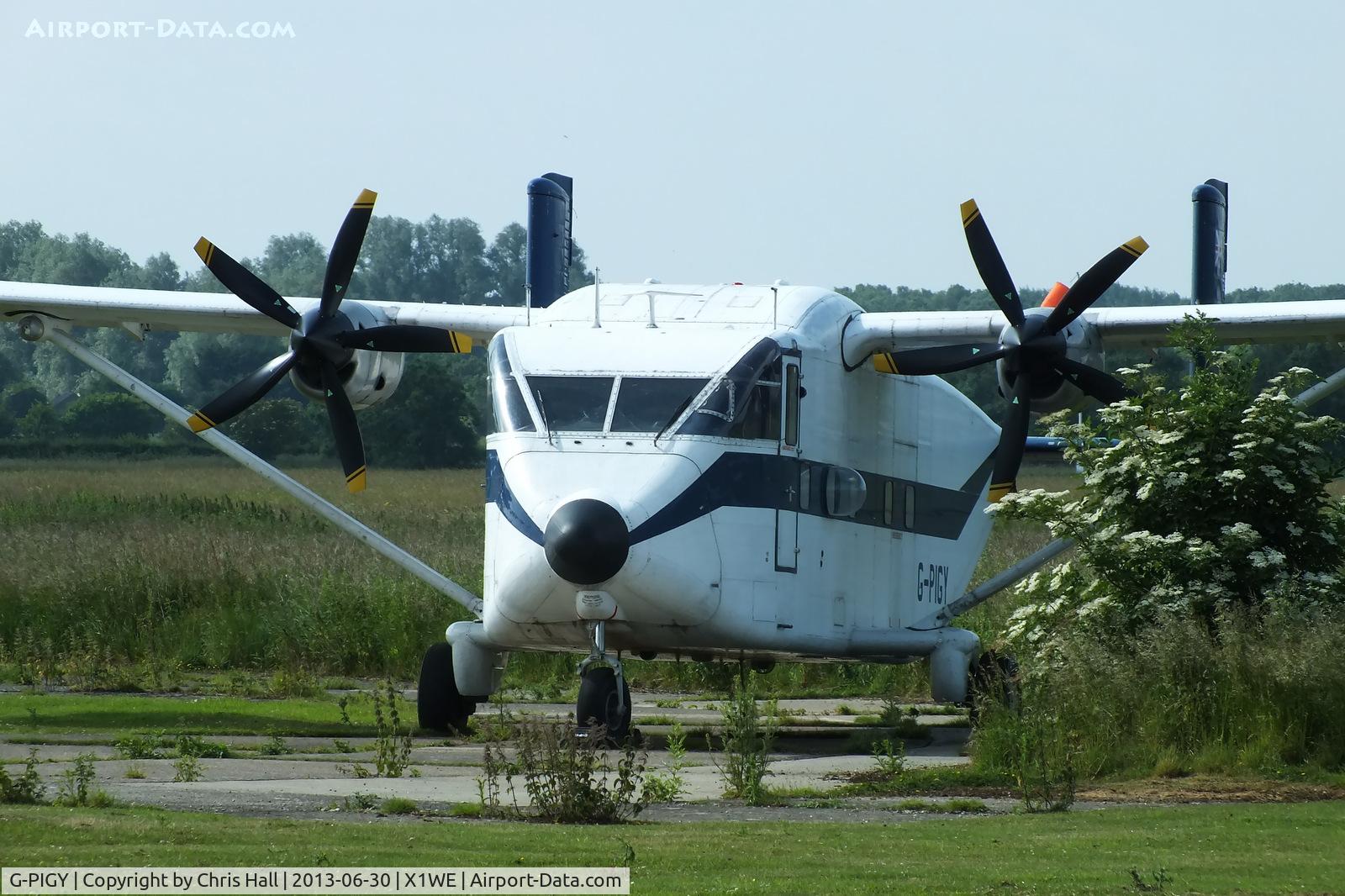 G-PIGY, 1975 Short SC-7 Skyvan 3-100 C/N SH.1943, at Weston on the Green