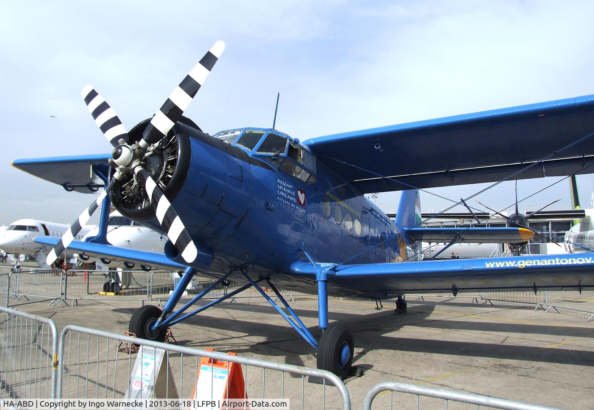 HA-ABD, 1989 Antonov An-2P C/N 1G235-21, Antonov An-2P COLT at the Aerosalon 2013, Paris