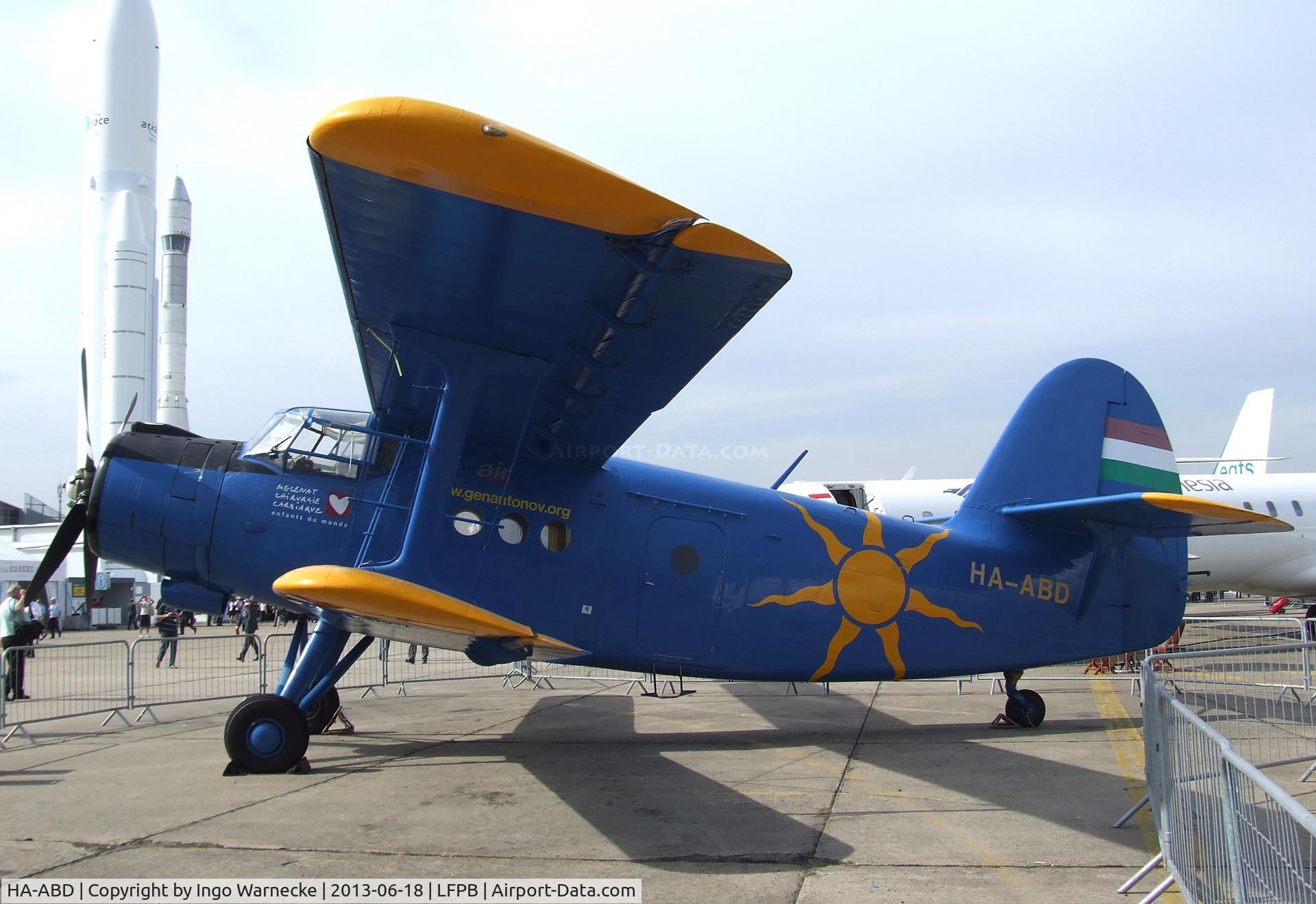 HA-ABD, 1989 Antonov An-2P C/N 1G235-21, Antonov An-2P COLT at the Aerosalon 2013, Paris