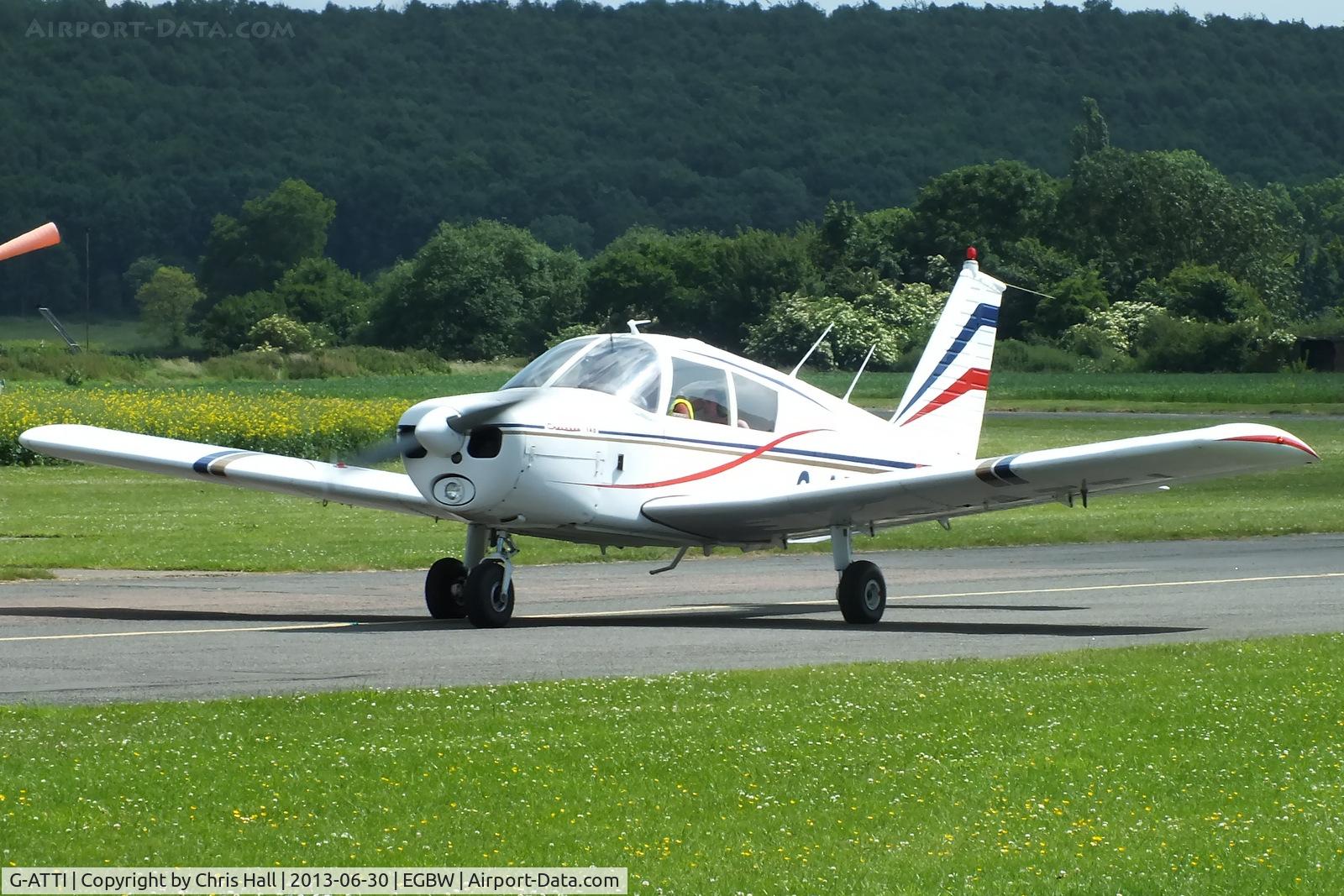 G-ATTI, 1966 Piper PA-28-140 Cherokee C/N 28-21951, at Wellesbourne Mountford