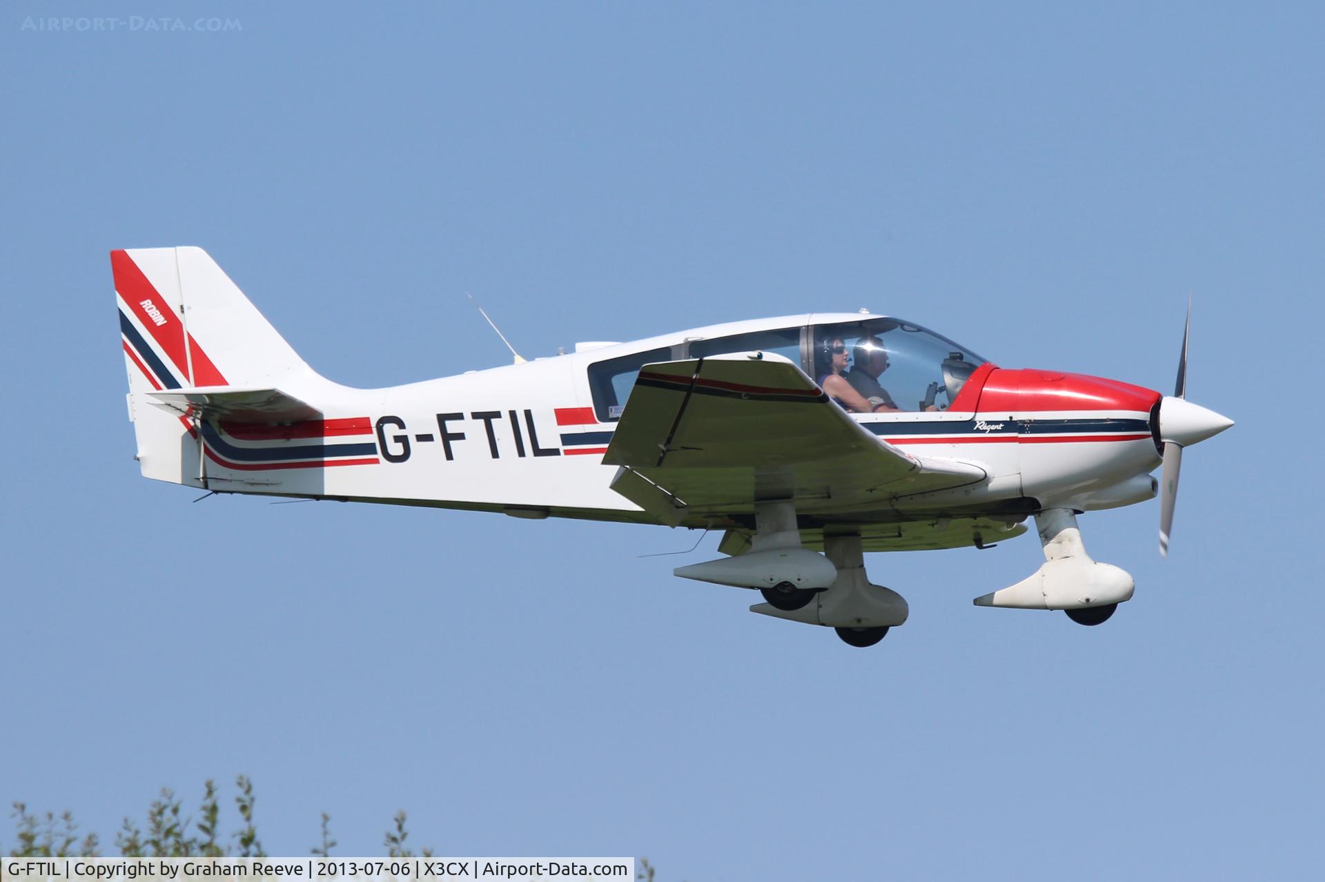 G-FTIL, 1988 Robin DR-400-180 Regent Regent C/N 1825, About to touch down at Northrepps.