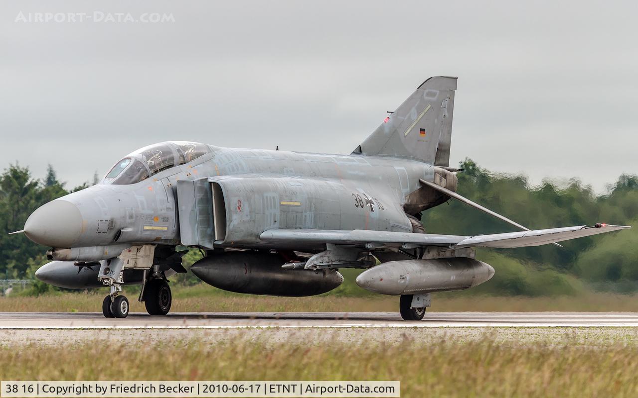38 16, 1972 McDonnell Douglas F-4F Phantom II C/N 4653, ready for departure from Fliegerhorst Wittmund