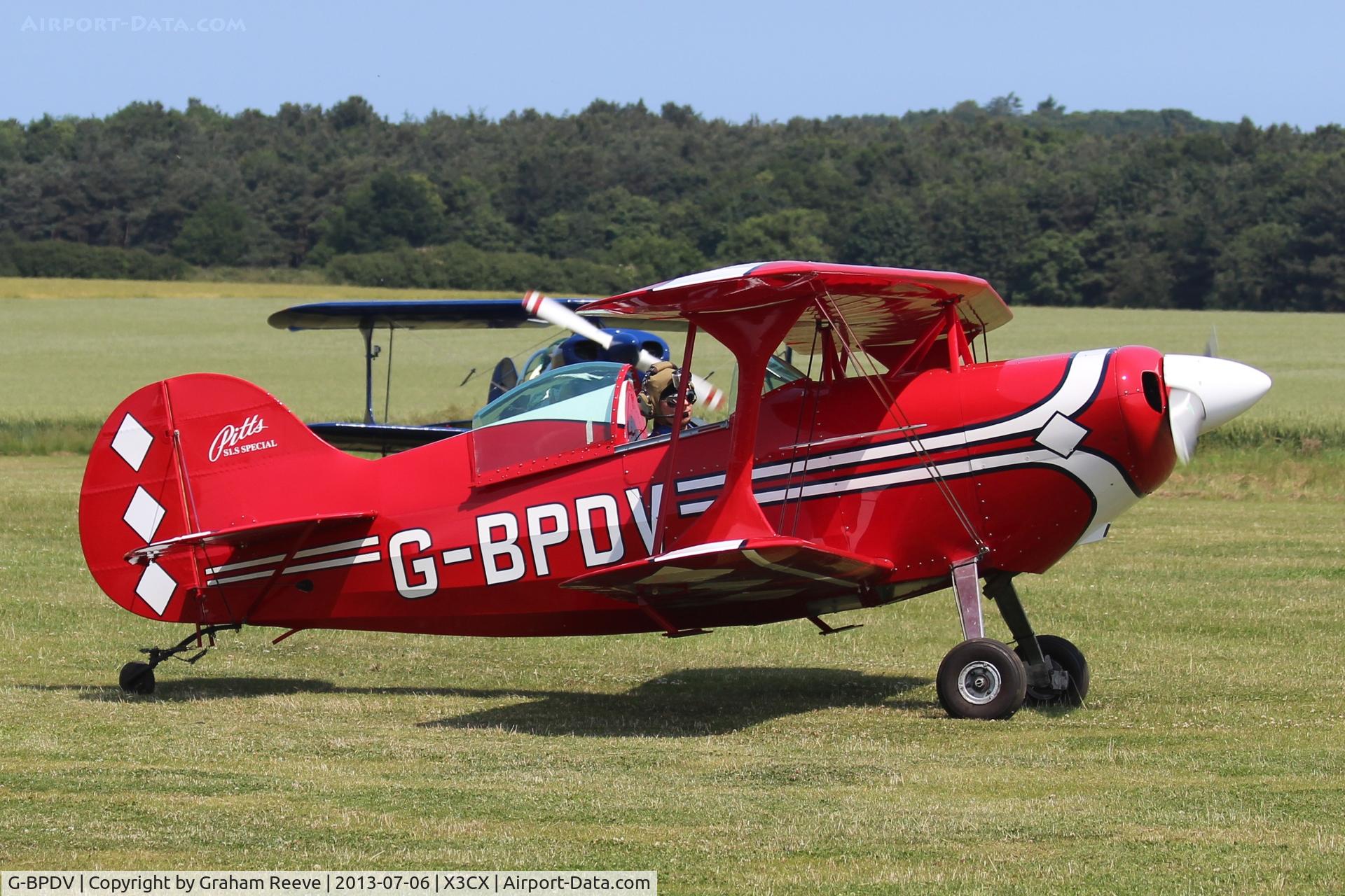 G-BPDV, 1970 Pitts S-1S Special C/N 27P, Just landed.