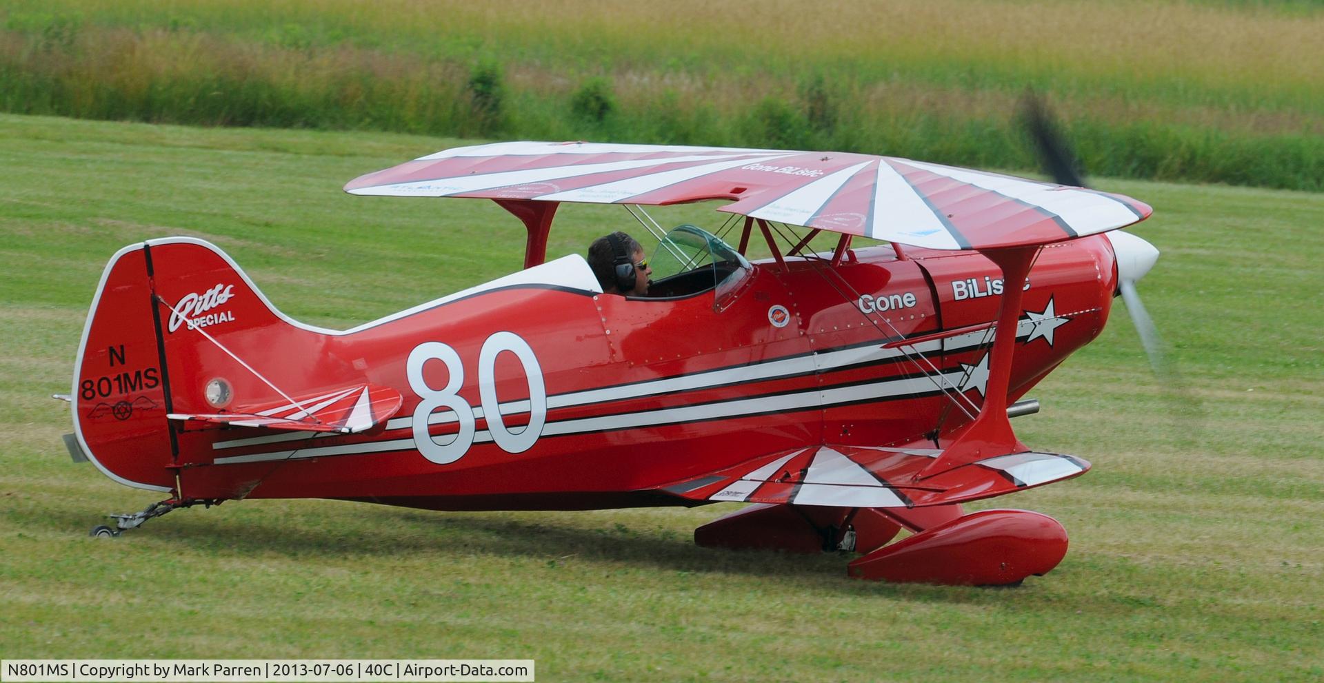 N801MS, 1972 Pitts S-1 Special C/N 585H, Watervliet Fly-In