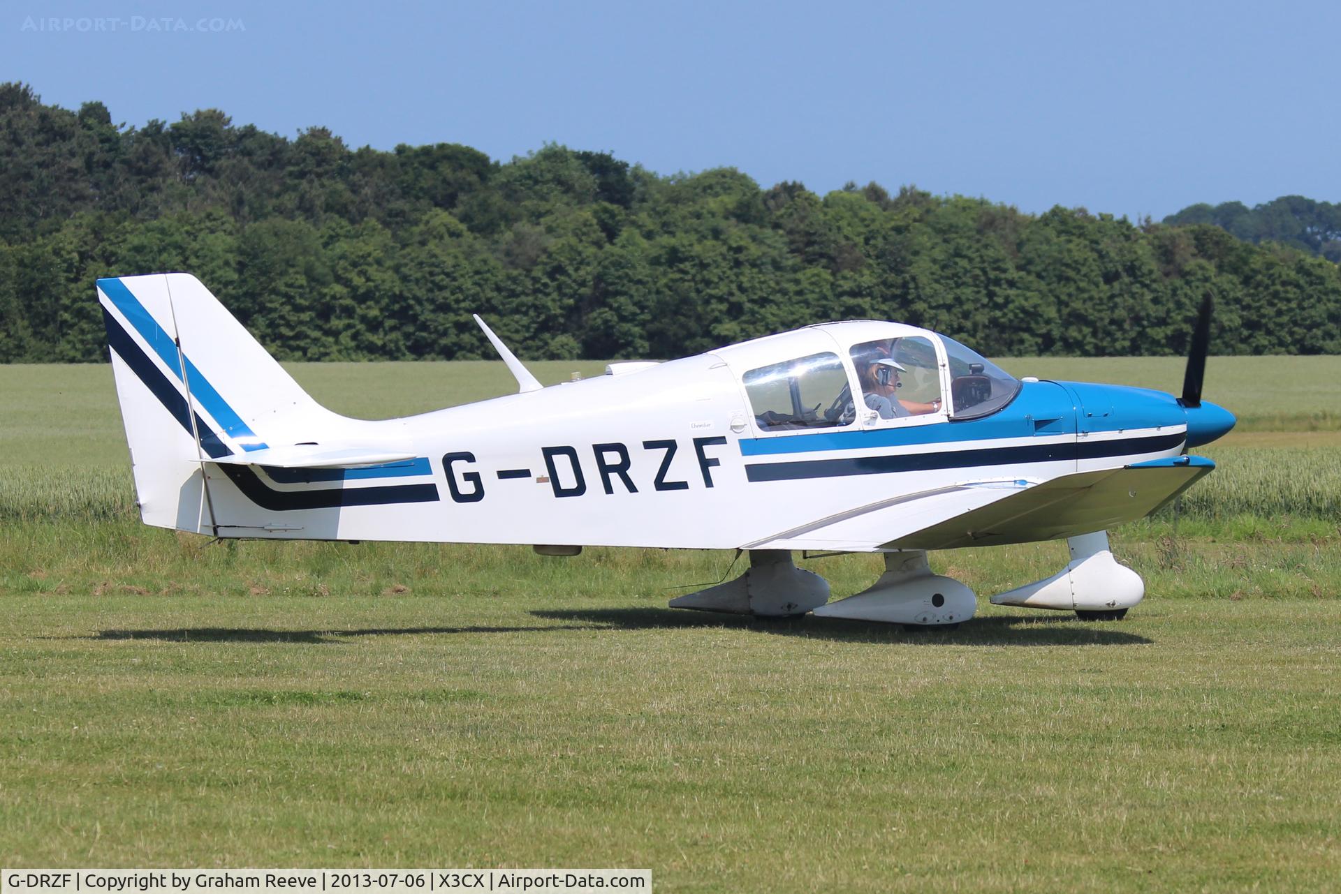G-DRZF, 1970 CEA DR-360 Chevalier C/N 451, Just landed.
