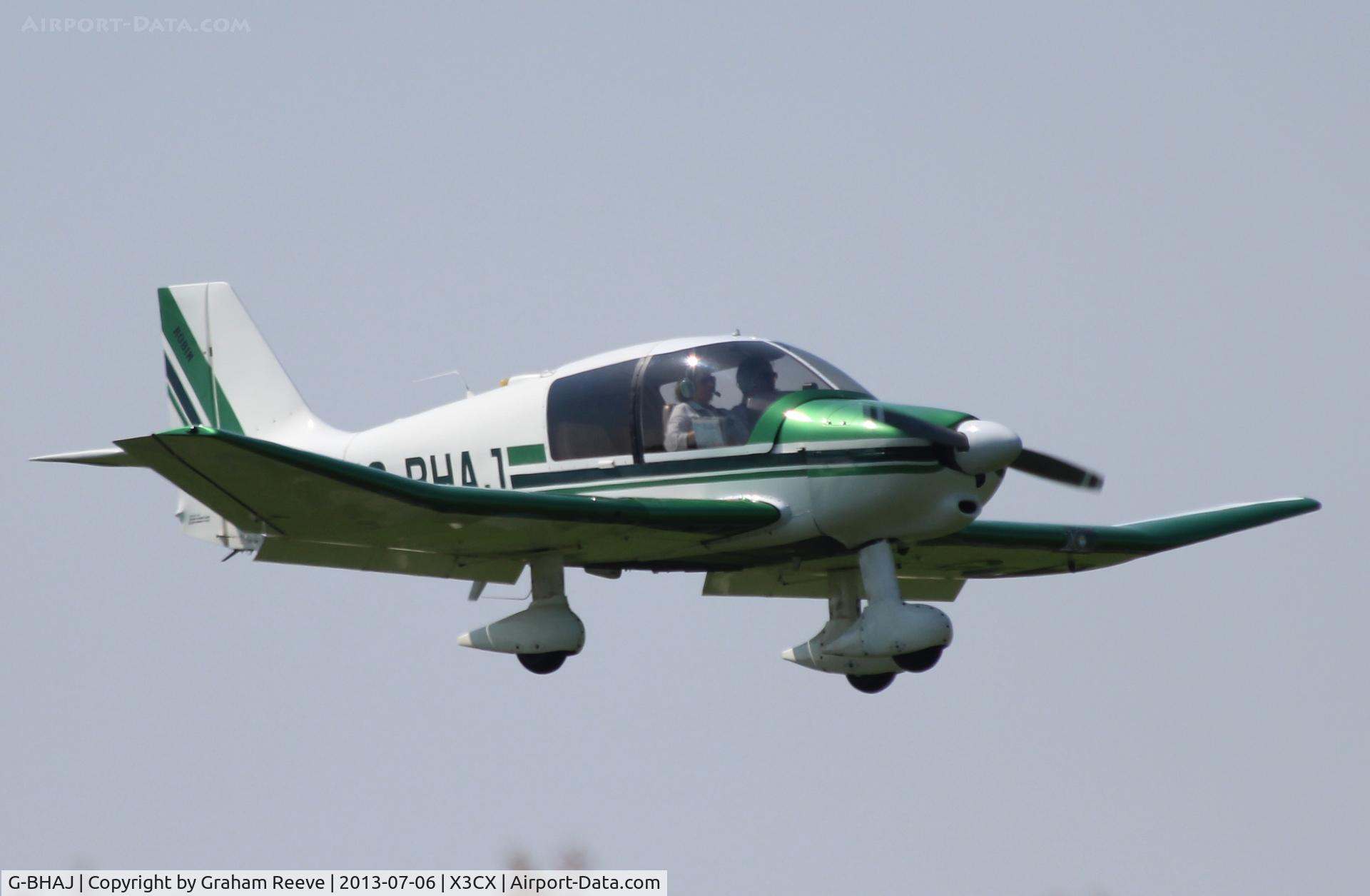 G-BHAJ, 1979 Robin DR-400-160 Chevalier C/N 1430, About to touch down at Northrepps.