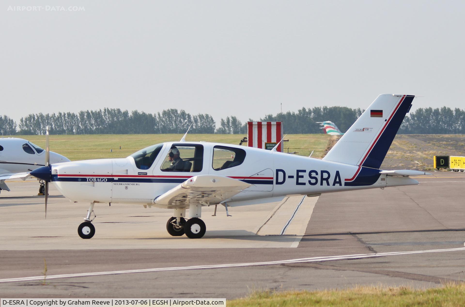 D-ESRA, Socata TB-10 Tobago C/N Not found D-ESRA, Just landed at Norwich.