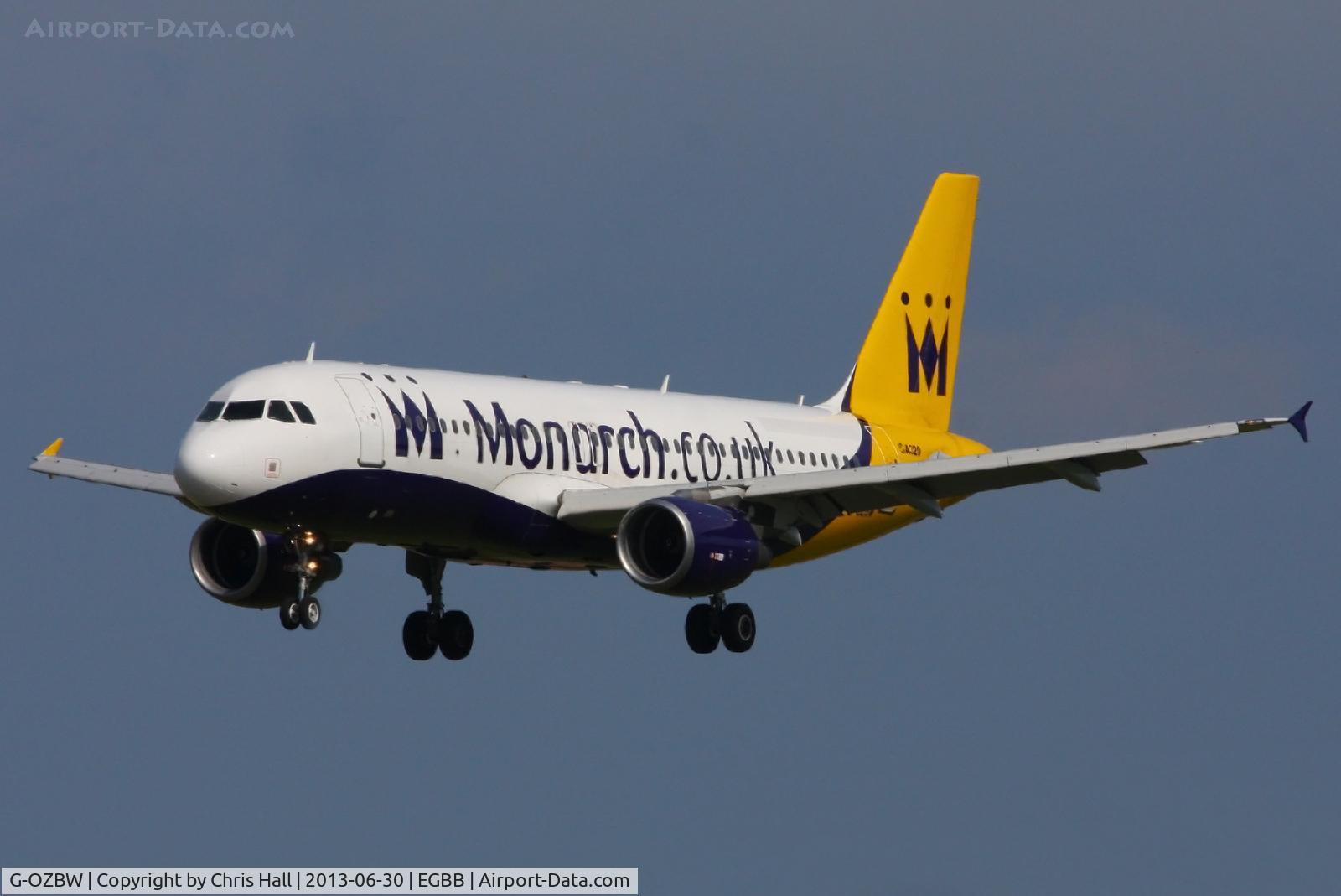 G-OZBW, 2001 Airbus A320-214 C/N 1571, Monarch