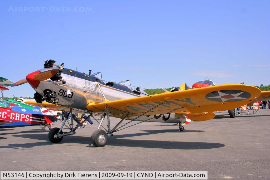 N53146, 1942 Ryan Aeronautical ST3KR C/N 2118, On display at the 2009 Vintage Wings of Canada Open House.