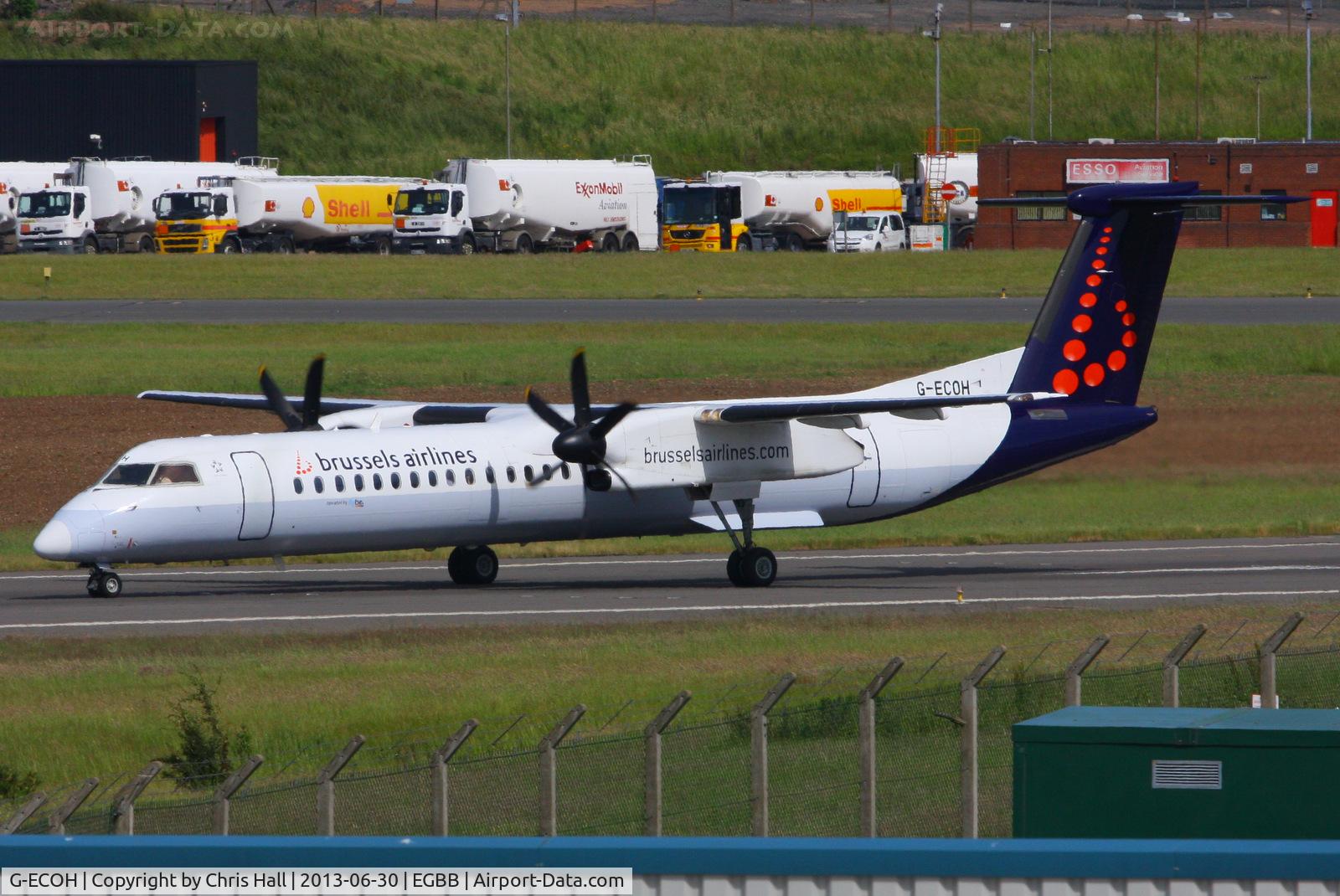 G-ECOH, 2008 De Havilland Canada DHC-8-402Q Dash 8 C/N 4221, Brussels Airlines