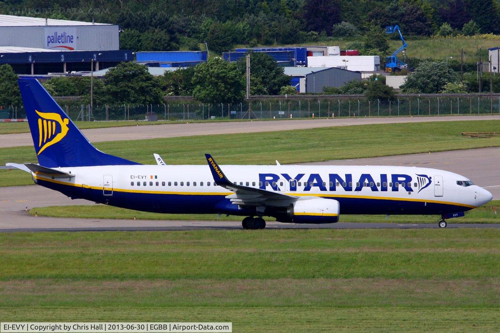 EI-EVY, 2012 Boeing 737-8AS C/N 40319, Ryanair