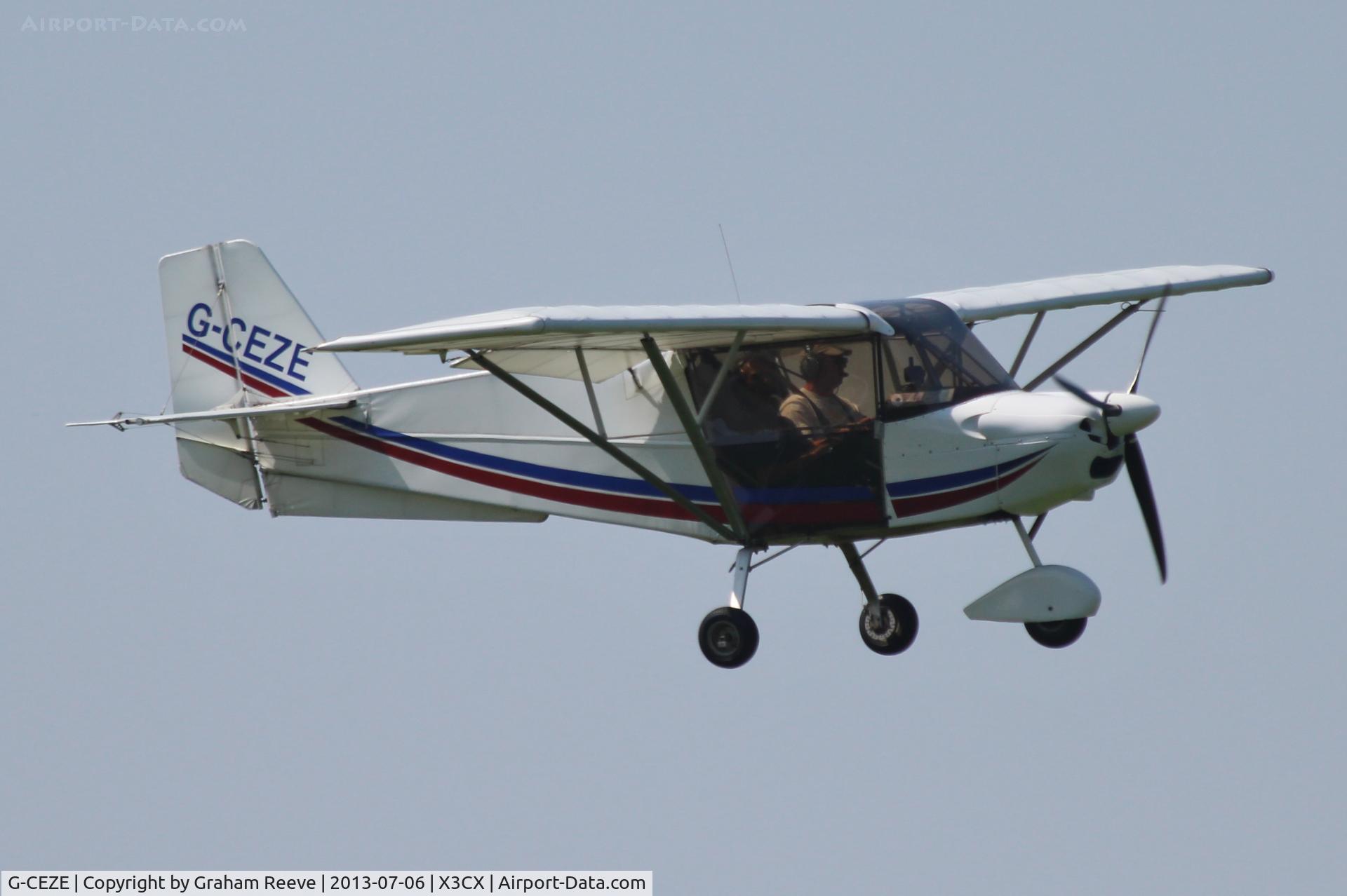 G-CEZE, 2007 Skyranger Swift 912S(1) C/N BMAA/HB/555, About to land at Northrepps.