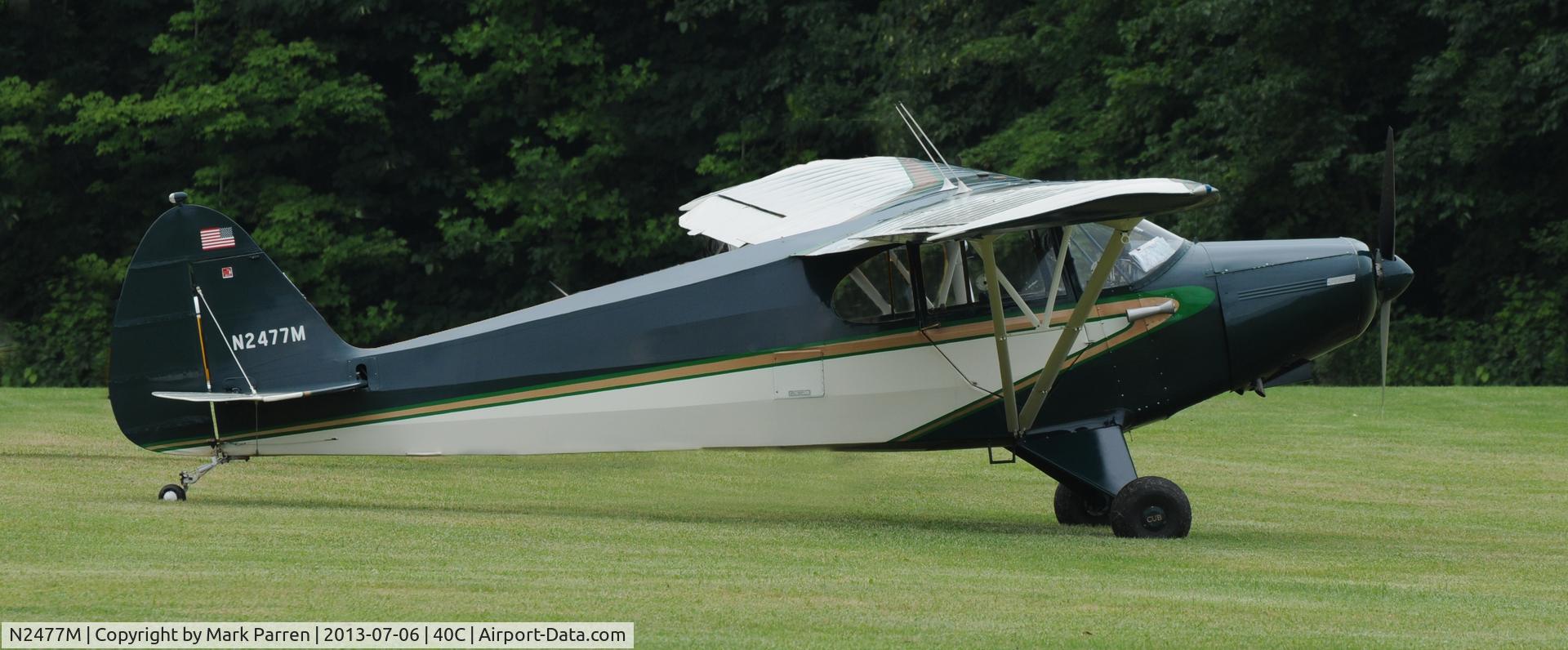 N2477M, 1947 Piper PA-12 Super Cruiser C/N 12-1697, Watervliet, Michigan Fly-In
