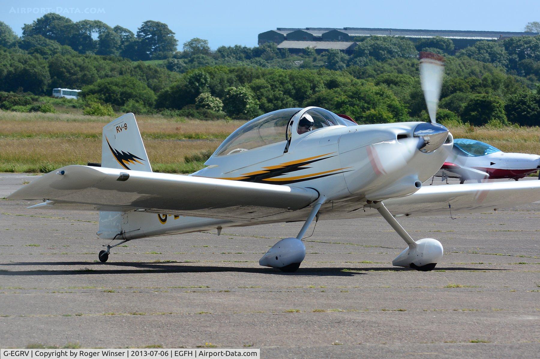 G-EGRV, 2007 Vans RV-8 C/N PFA 303-13639, Resident Vans RV-8.