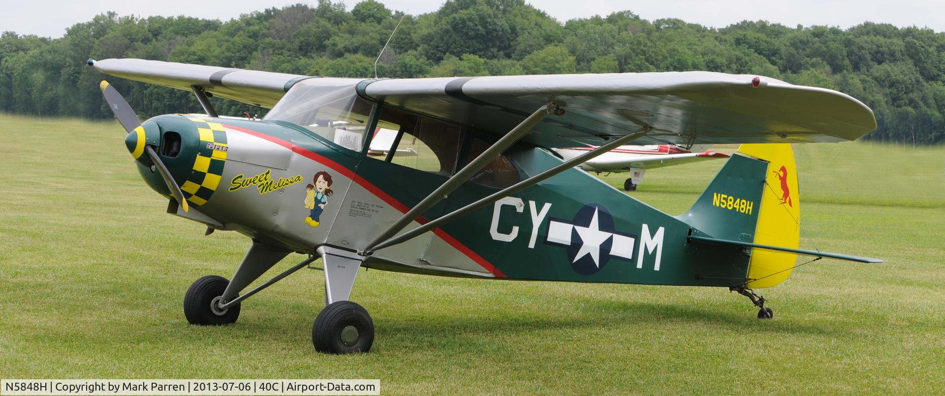 N5848H, 1949 Piper PA-16 Clipper C/N 16-467, Watervliet, Michigan   Fly-In