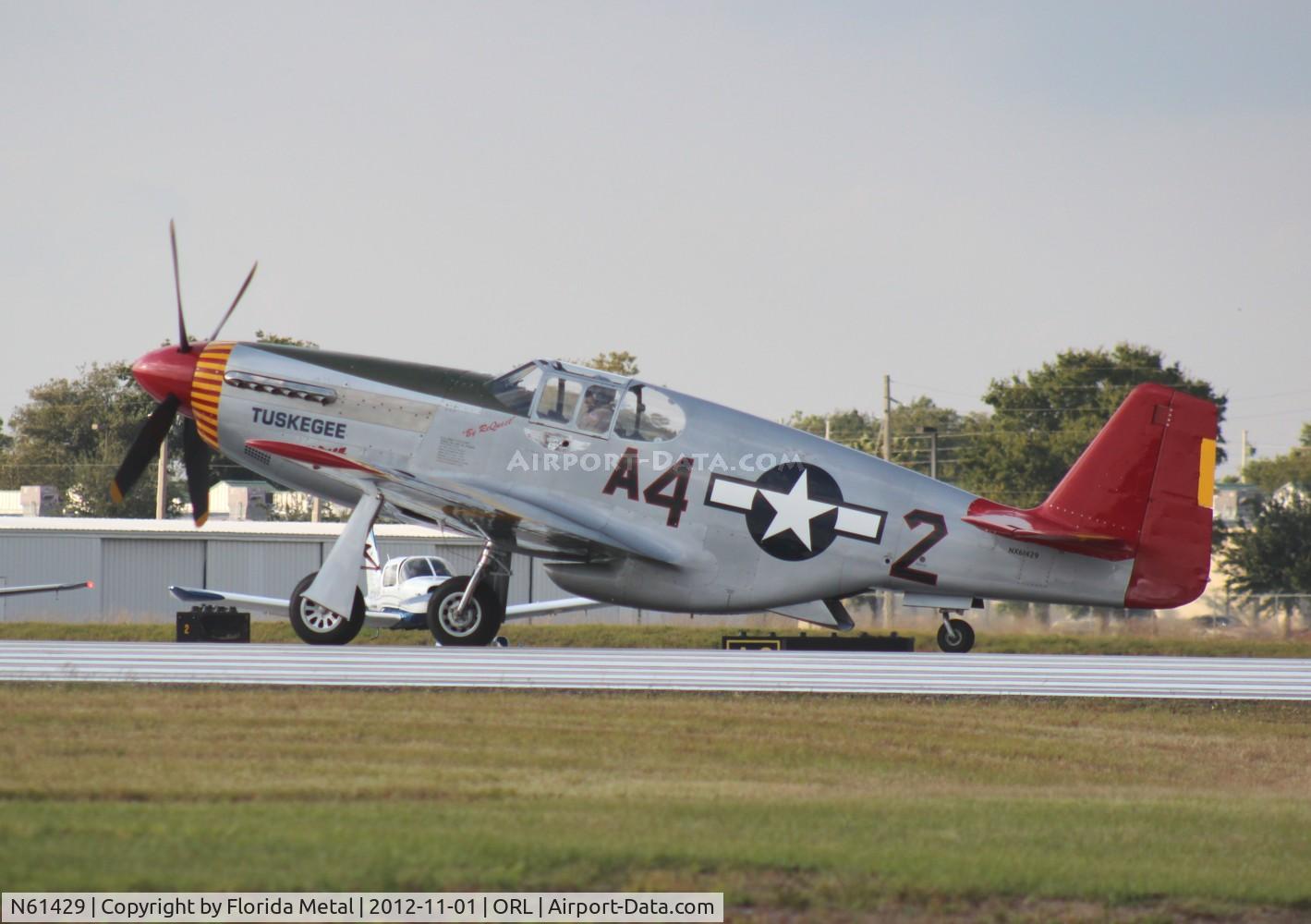 N61429, 1942 North American P-51C Mustang C/N 103-26199, Red Tails P-51C