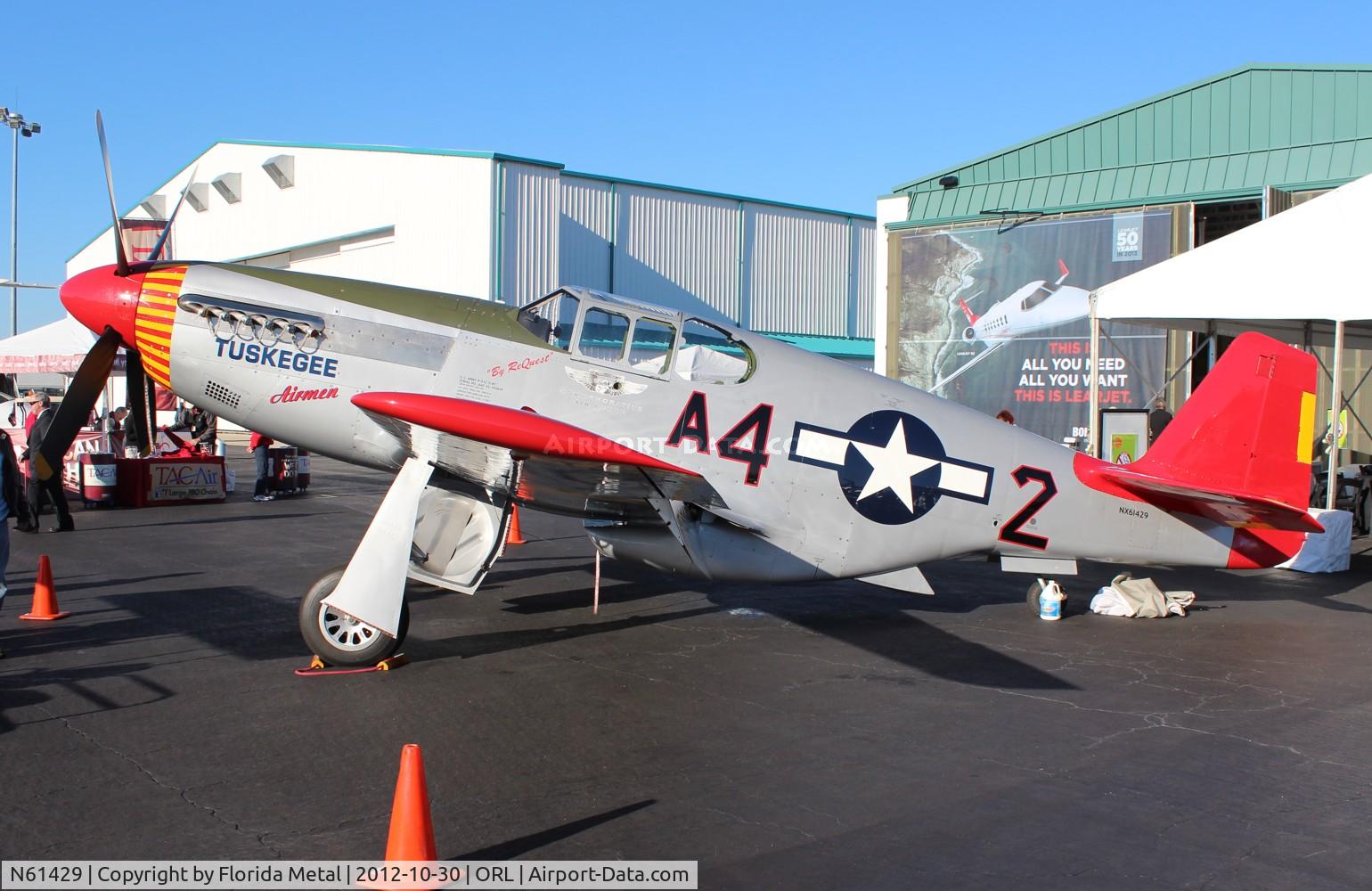 N61429, 1942 North American P-51C Mustang C/N 103-26199, Red Tails P-51C at NBAA