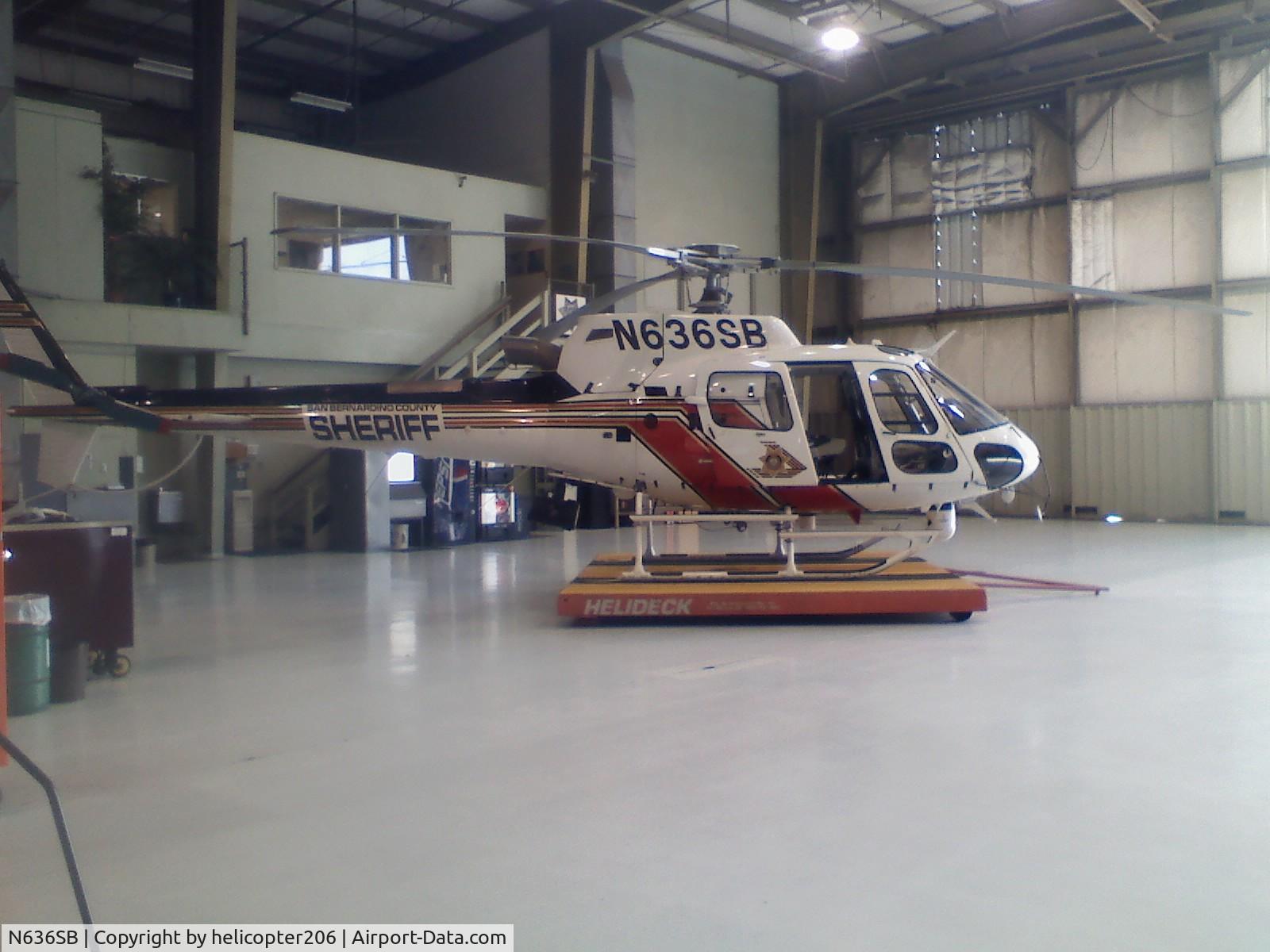 N636SB, 2006 Eurocopter AS-350B-3 Ecureuil Ecureuil C/N 4064, sitting in hanger