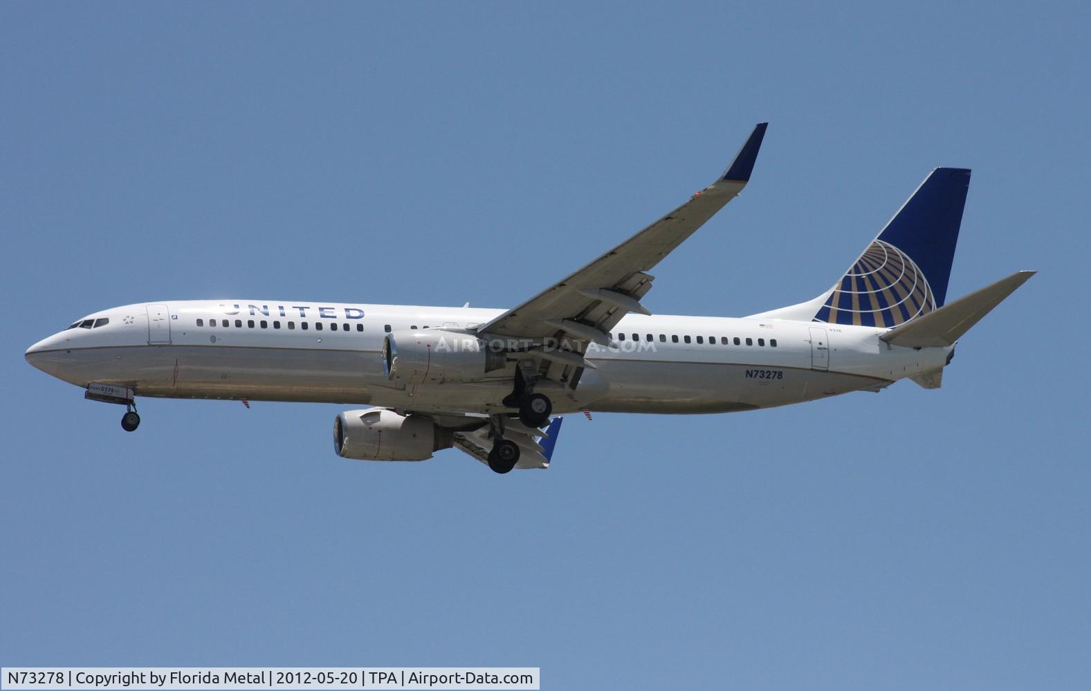 N73278, 2003 Boeing 737-824 C/N 31596, United 737-800