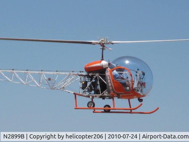 N2899B, Bell 47G-2 C/N 1999, 99B about to land
