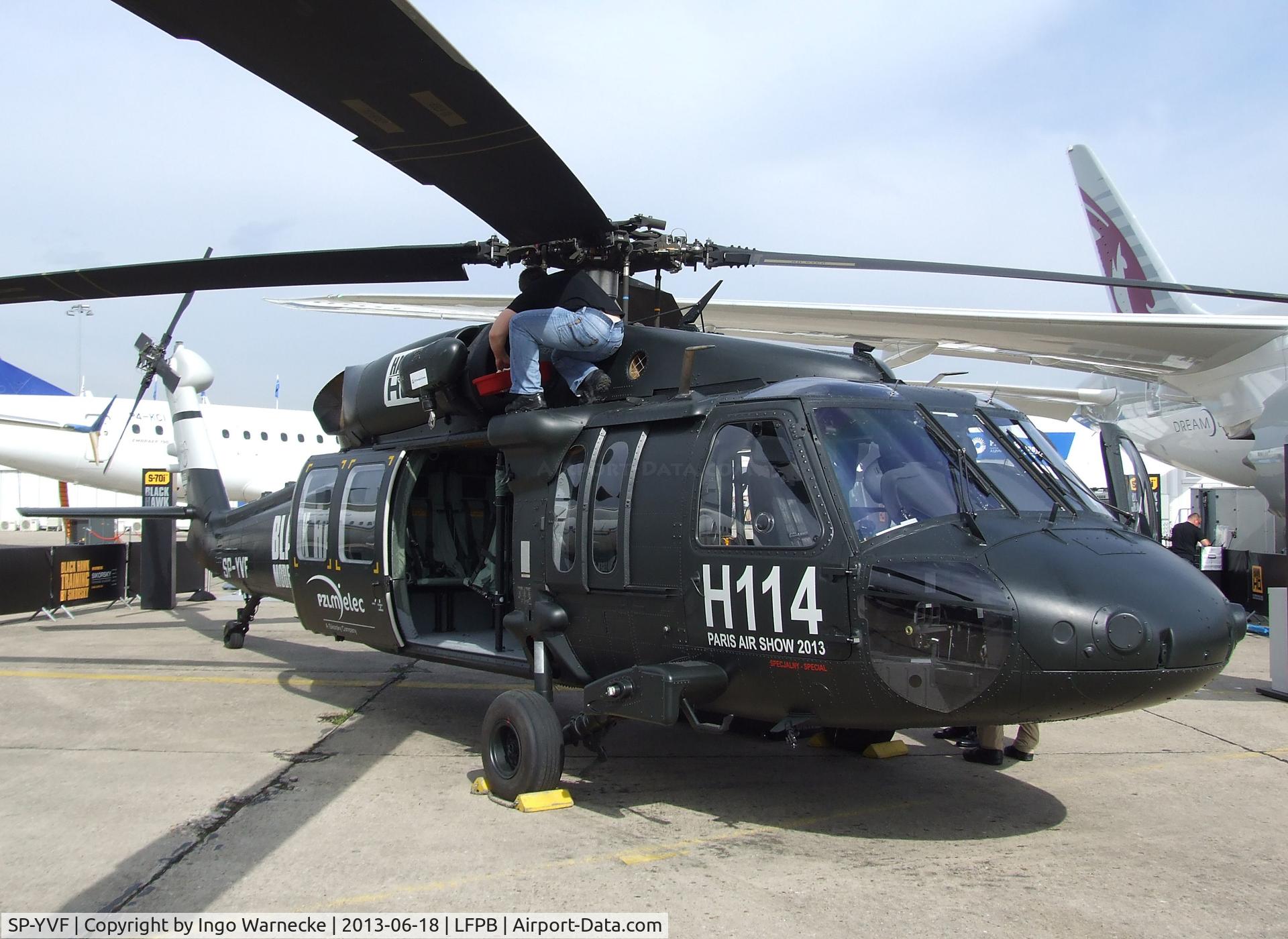 SP-YVF, 2011 Sikorsky S-70i Black Hawk C/N 0007/70-3743, Sikorsky S-70i Black Hawk at the Aerosalon 2013, Paris