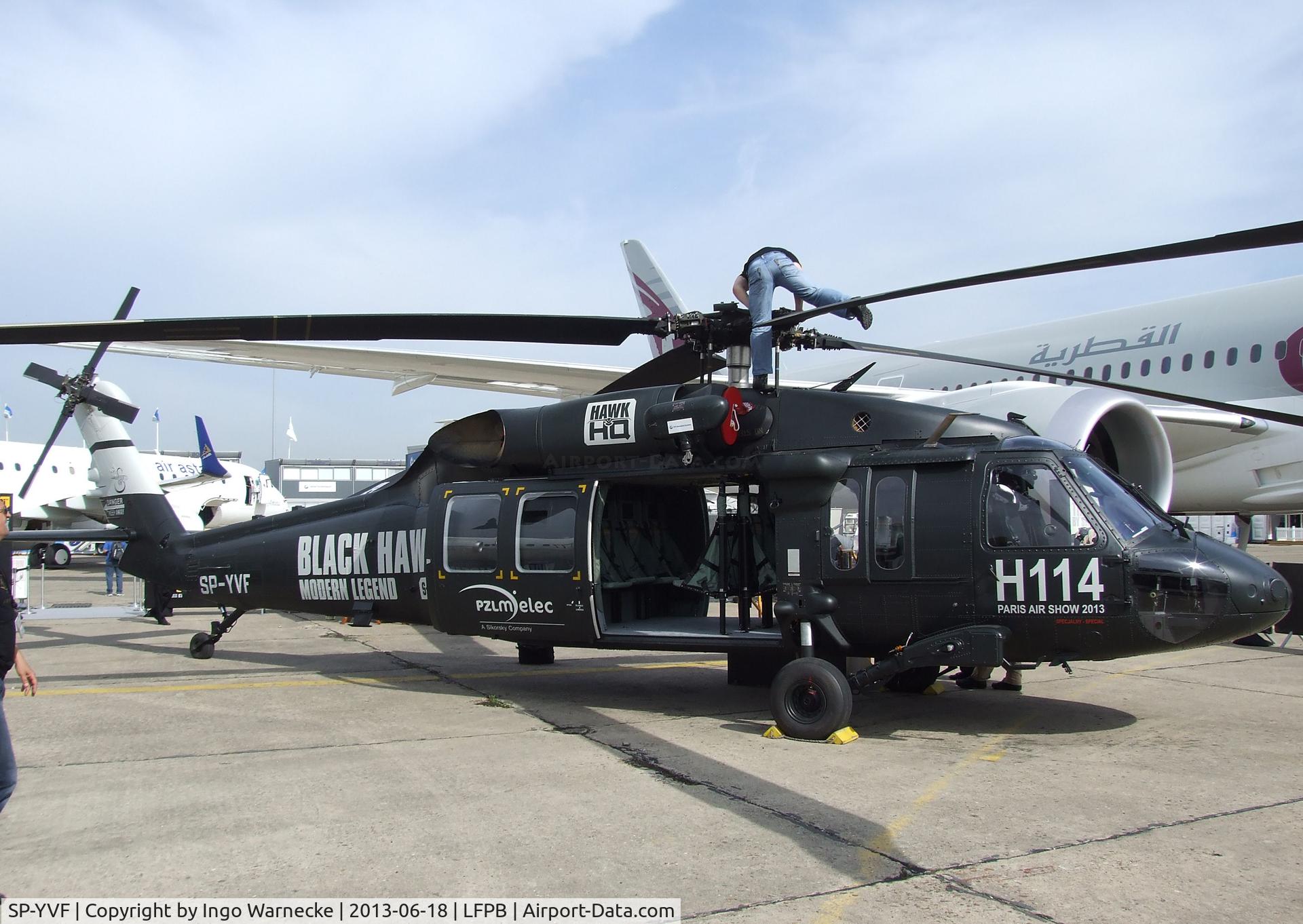 SP-YVF, 2011 Sikorsky S-70i Black Hawk C/N 0007/70-3743, Sikorsky S-70i Black Hawk at the Aerosalon 2013, Paris