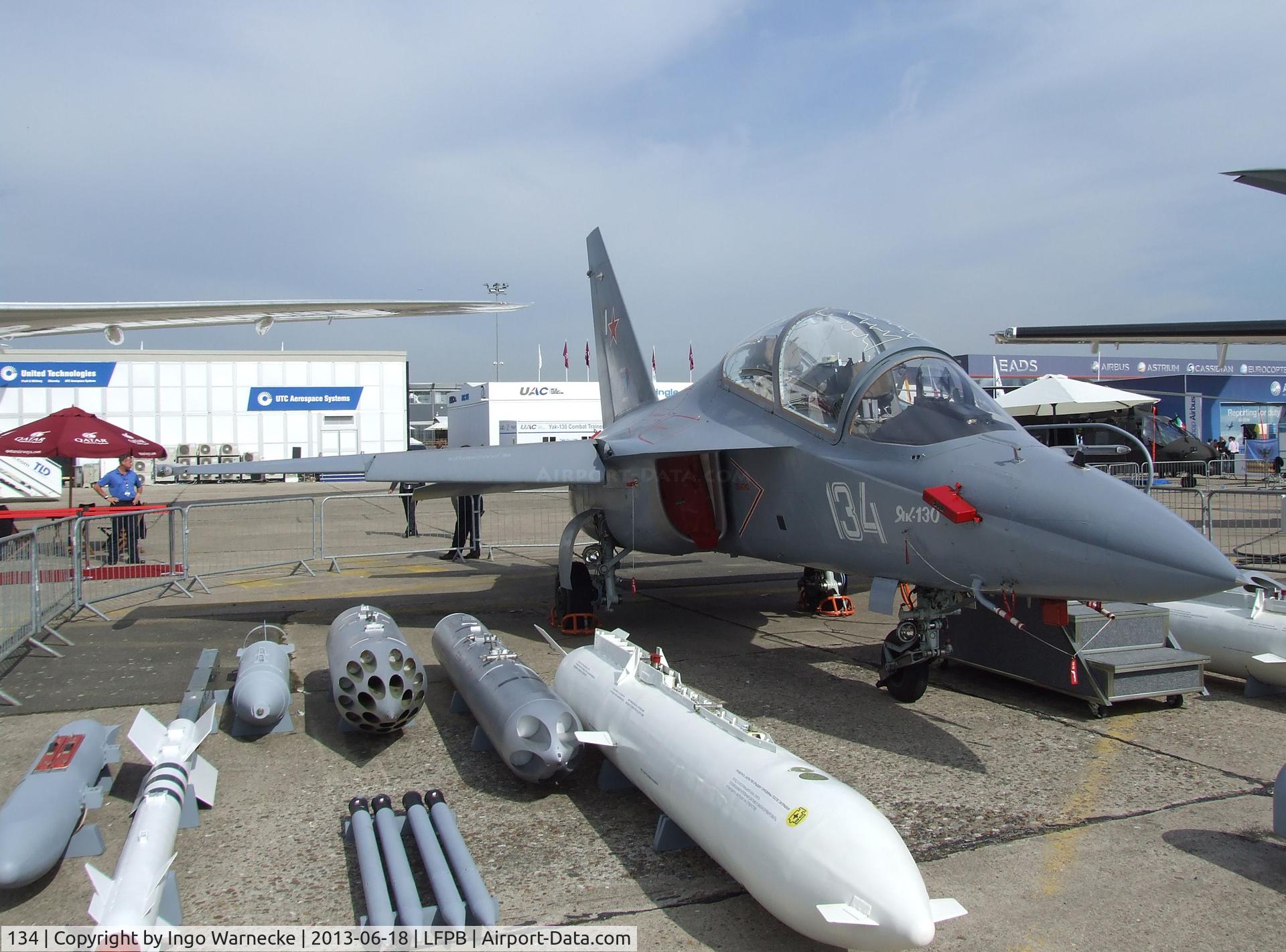 134, Yakovlev Yak-130 C/N 13012101, Yakovlev Yak-130 MITTEN at the Aerosalon 2013, Paris
