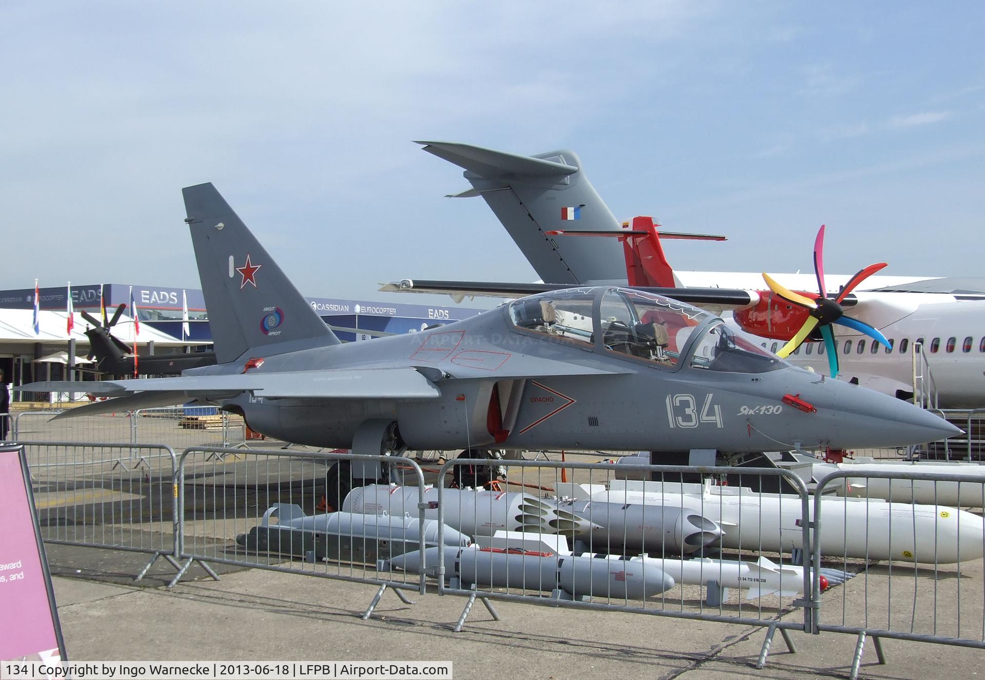 134, Yakovlev Yak-130 C/N 13012101, Yakovlev Yak-130 MITTEN at the Aerosalon 2013, Paris
