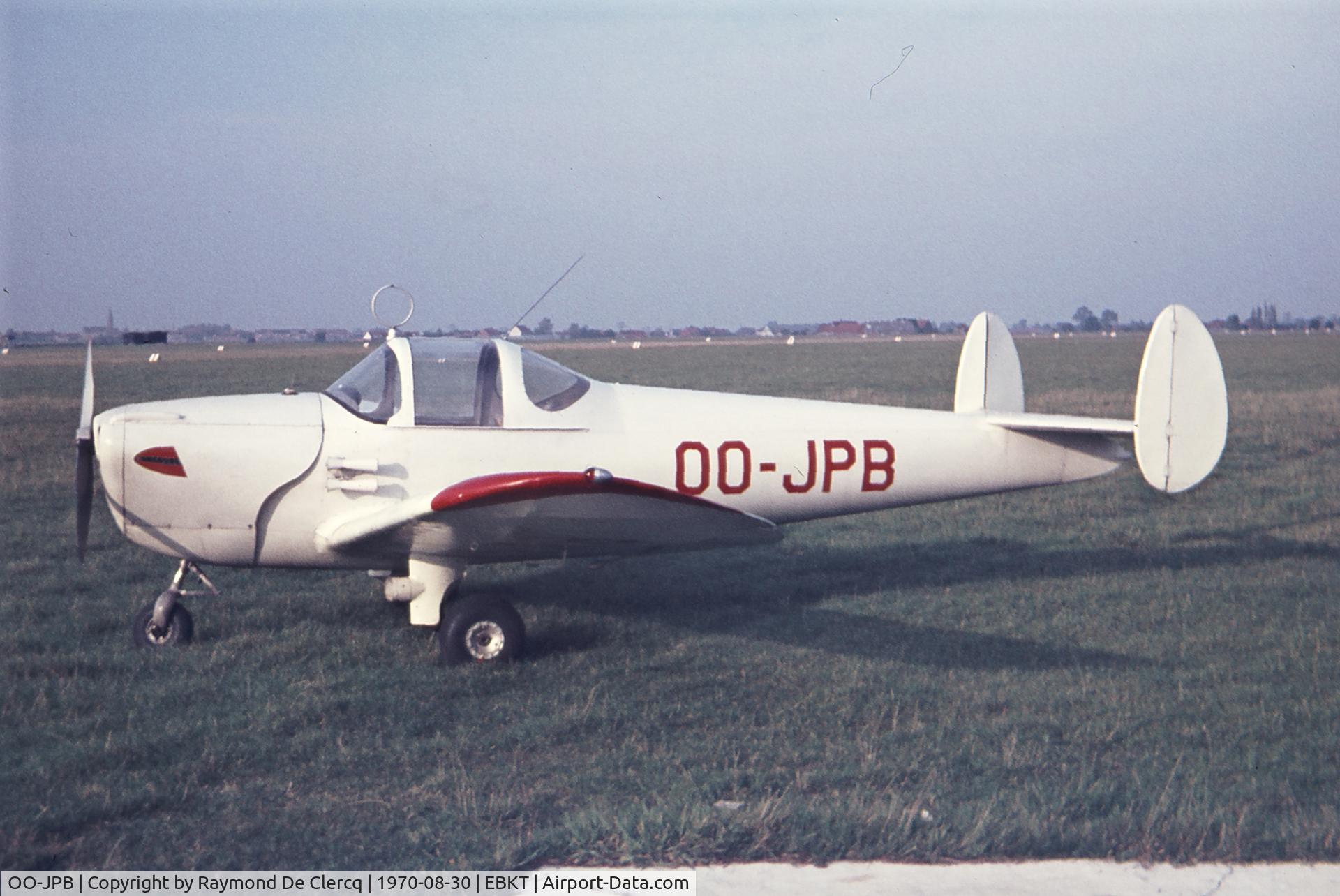 OO-JPB, 1947 Erco 415CD Ercoupe C/N 4777, Wevelgem  30-8-70