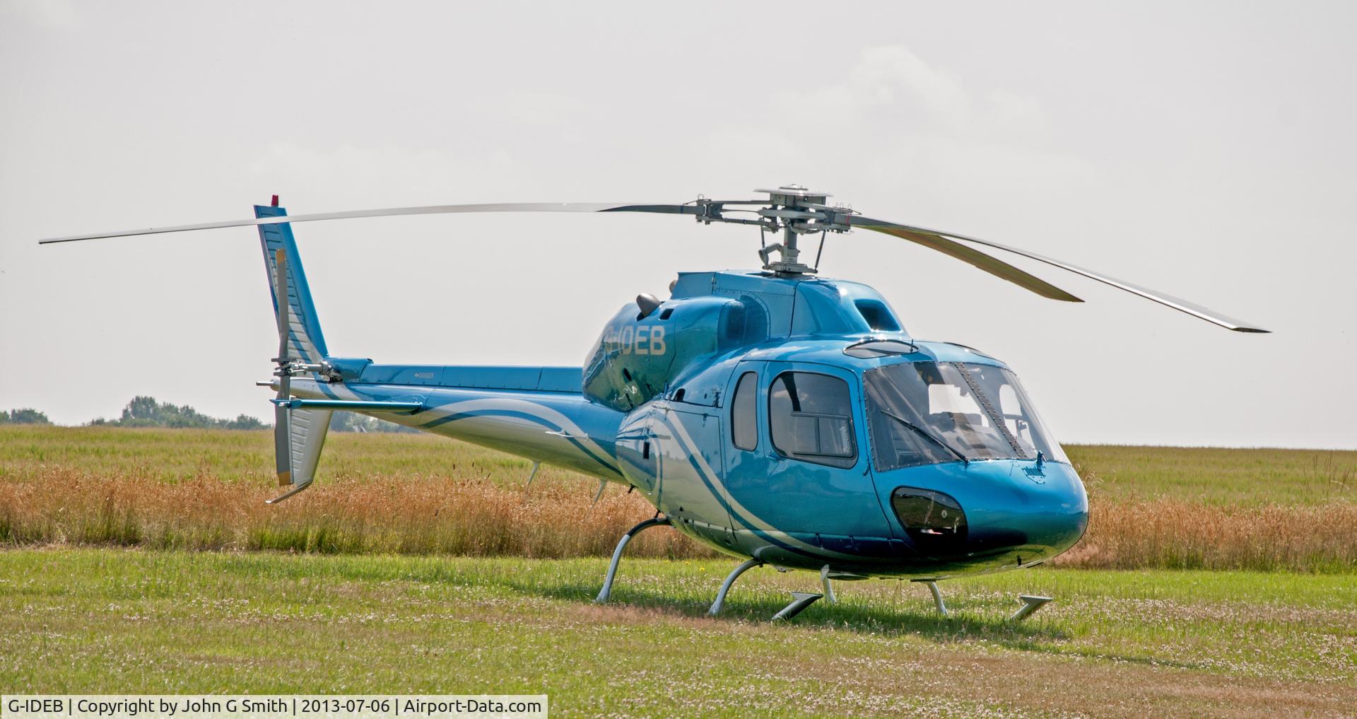 G-IDEB, 1982 Aerospatiale AS-355F-1 Twin Ecureuil C/N 5192, Photo taken at Stapleford Aerodrome, Stapleford Tawney, Essex UK