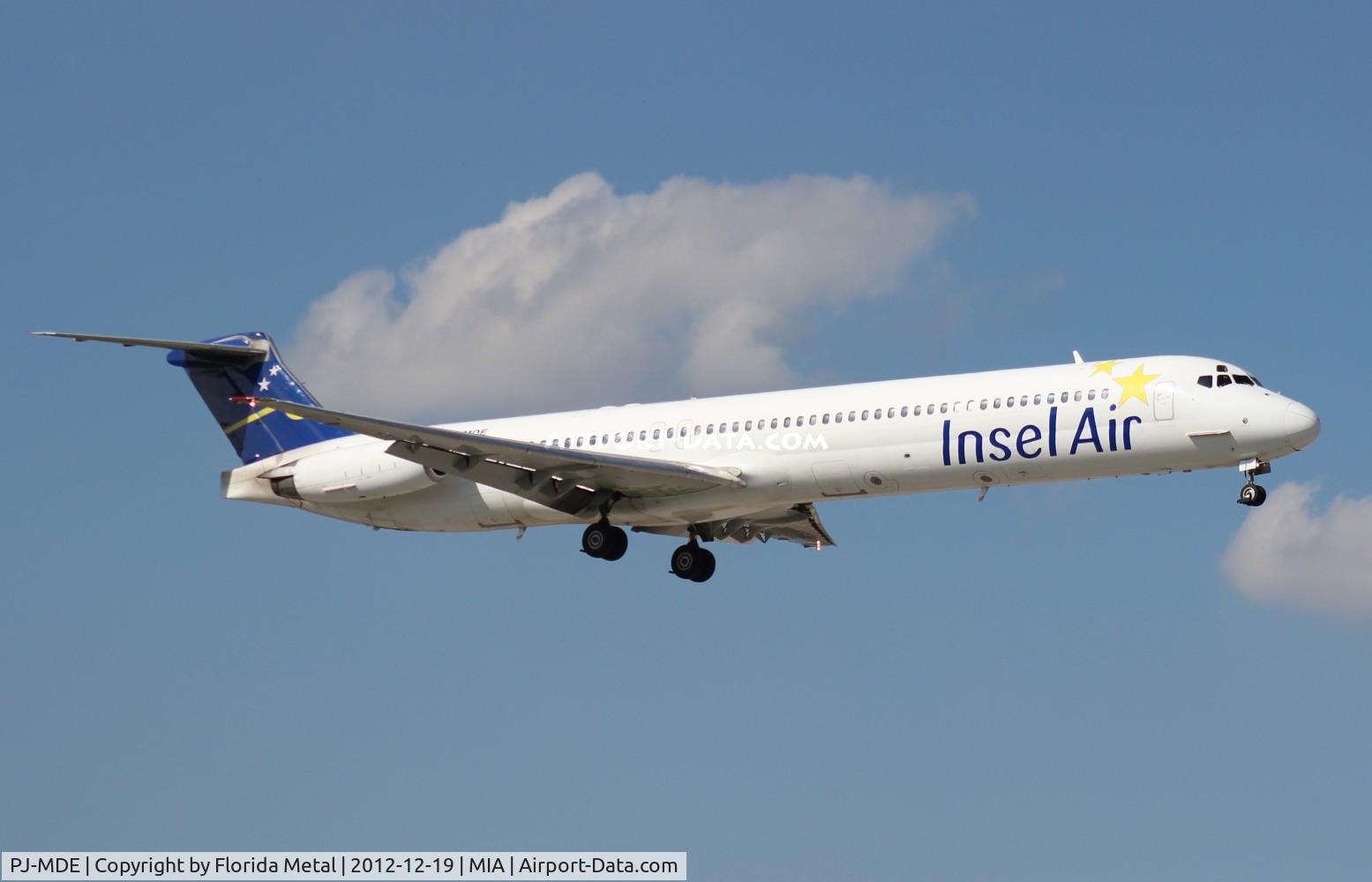 PJ-MDE, 1990 McDonnell Douglas MD-82 (DC-9-82) C/N 49971, Insel Air MD-82