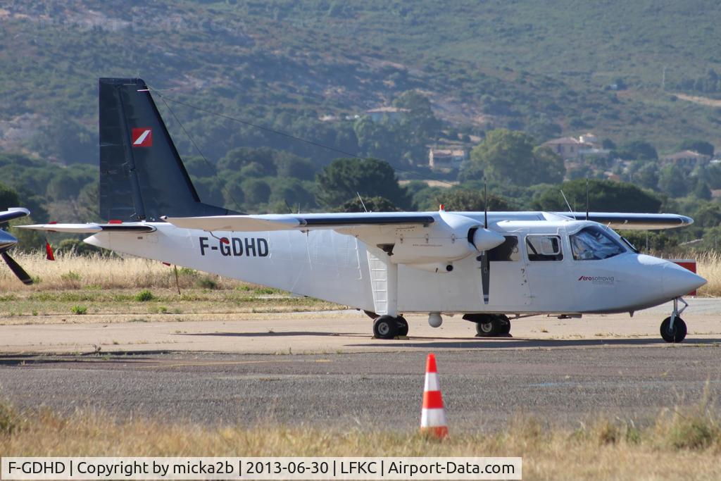 F-GDHD, 1977 Britten-Norman BN-2A-9 Islander C/N 591, Parked