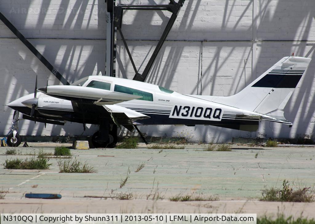 N310QQ, 1973 Cessna 310Q C/N 310Q0695, Parked at Boussiron area...