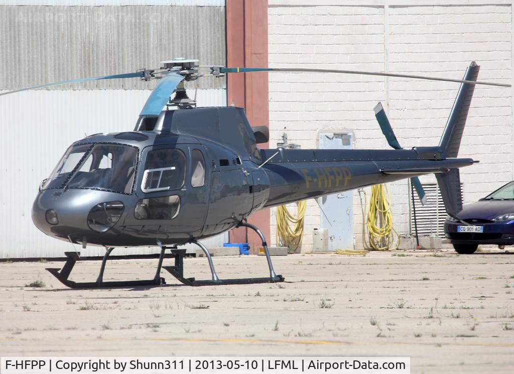 F-HFPP, 1980 Aerospatiale AS-350B Ecureuil C/N 1207, Parked at Boussiron area... near his hangar...