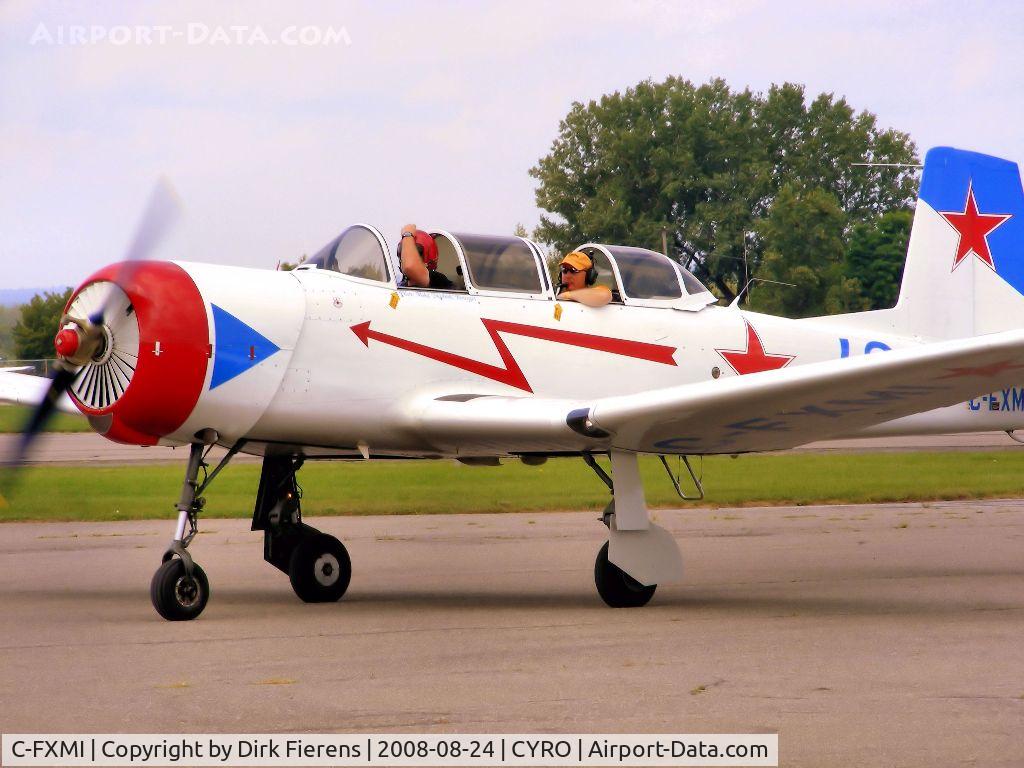 C-FXMI, 1965 Nanchang CJ-6A C/N 1332012, Taxing back to ramp after a flying demonstration.