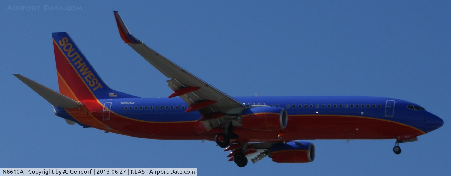 N8610A, 2013 Boeing 737-8H4 C/N 36635, Southwest Airlines, seen here landing at Las Vegas Int´l(KLAS)