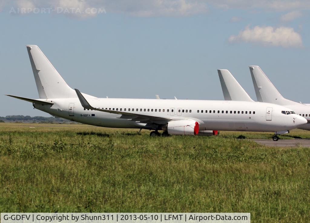 G-GDFV, 1998 Boeing 737-85F C/N 28821, Parked at Latecoere Aeroservices facility before delivery...