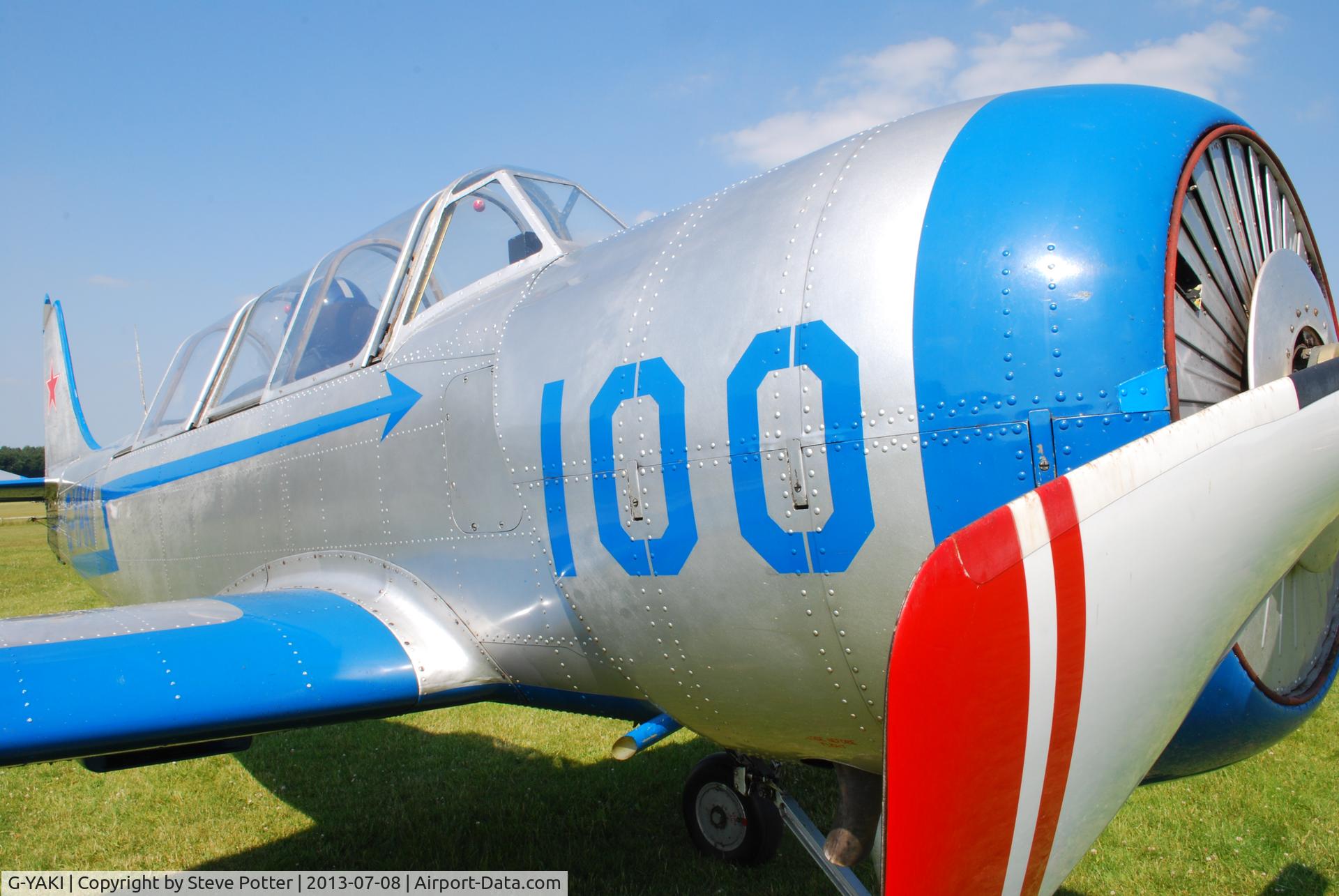 G-YAKI, 1986 Bacau Yak-52 C/N 866904, Popham 08.07.13
