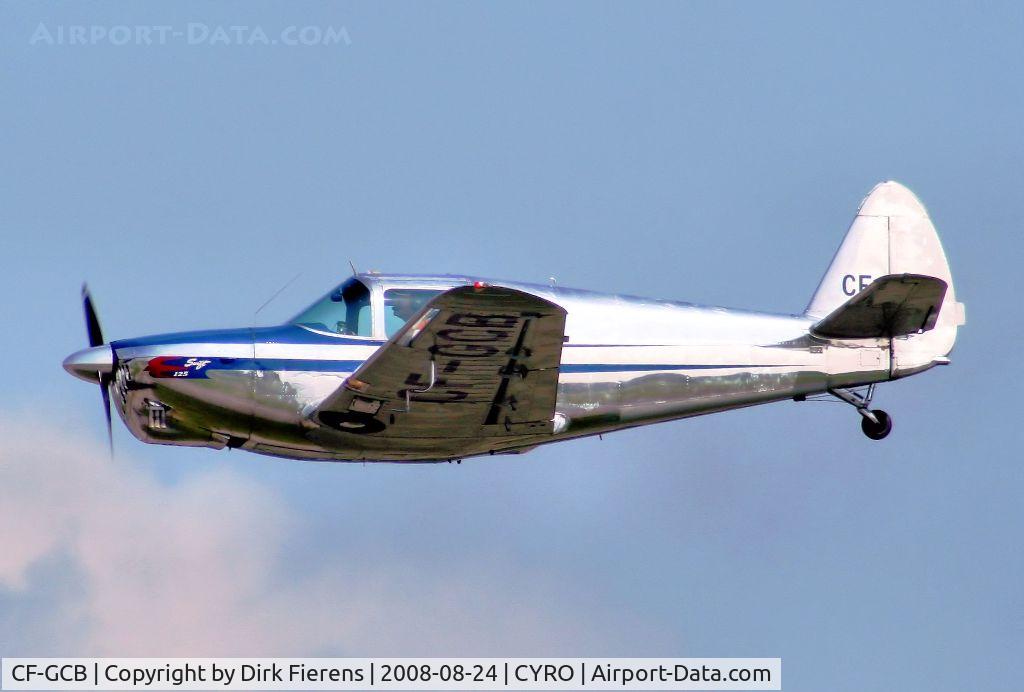 CF-GCB, 1949 Globe GC-1B Swift C/N 3724, Part of the flying demonstration of that day.