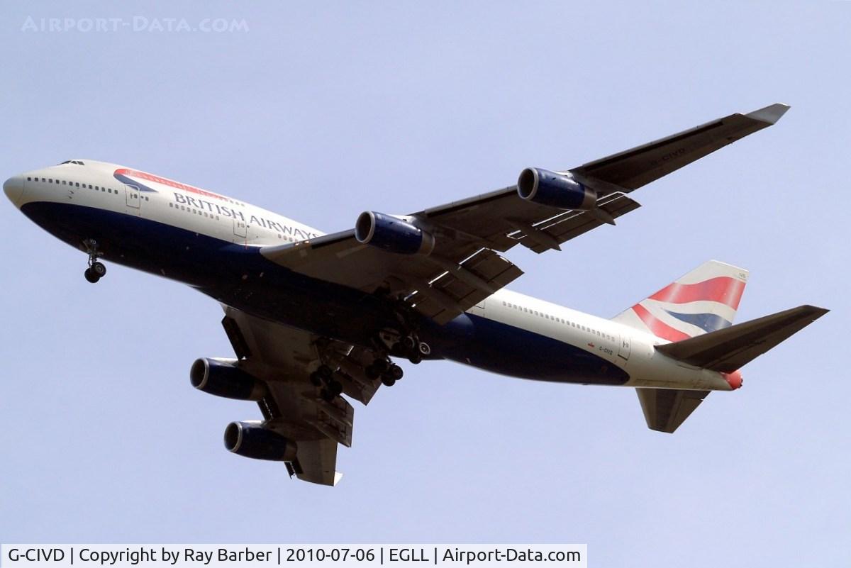 G-CIVD, 1994 Boeing 747-436 C/N 27349, Boeing 747-436 [27349] (British Airways) Home~G 06/07/2010