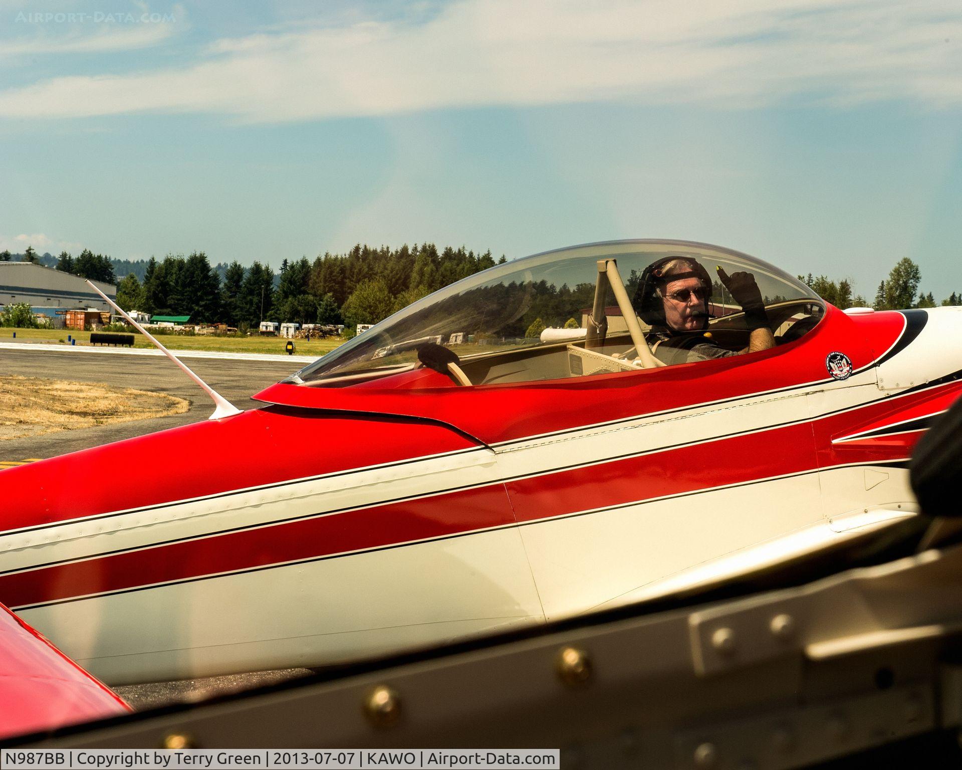 N987BB, 1987 Vans RV-4 C/N 1004, Black Jack Squardon