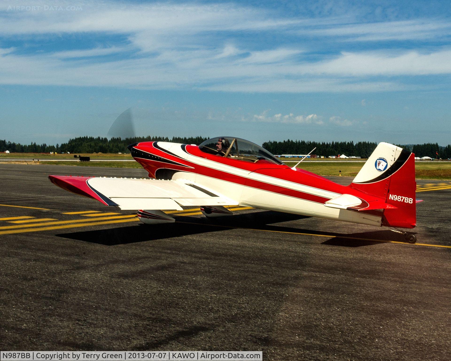 N987BB, 1987 Vans RV-4 C/N 1004, Black Jack Squardon