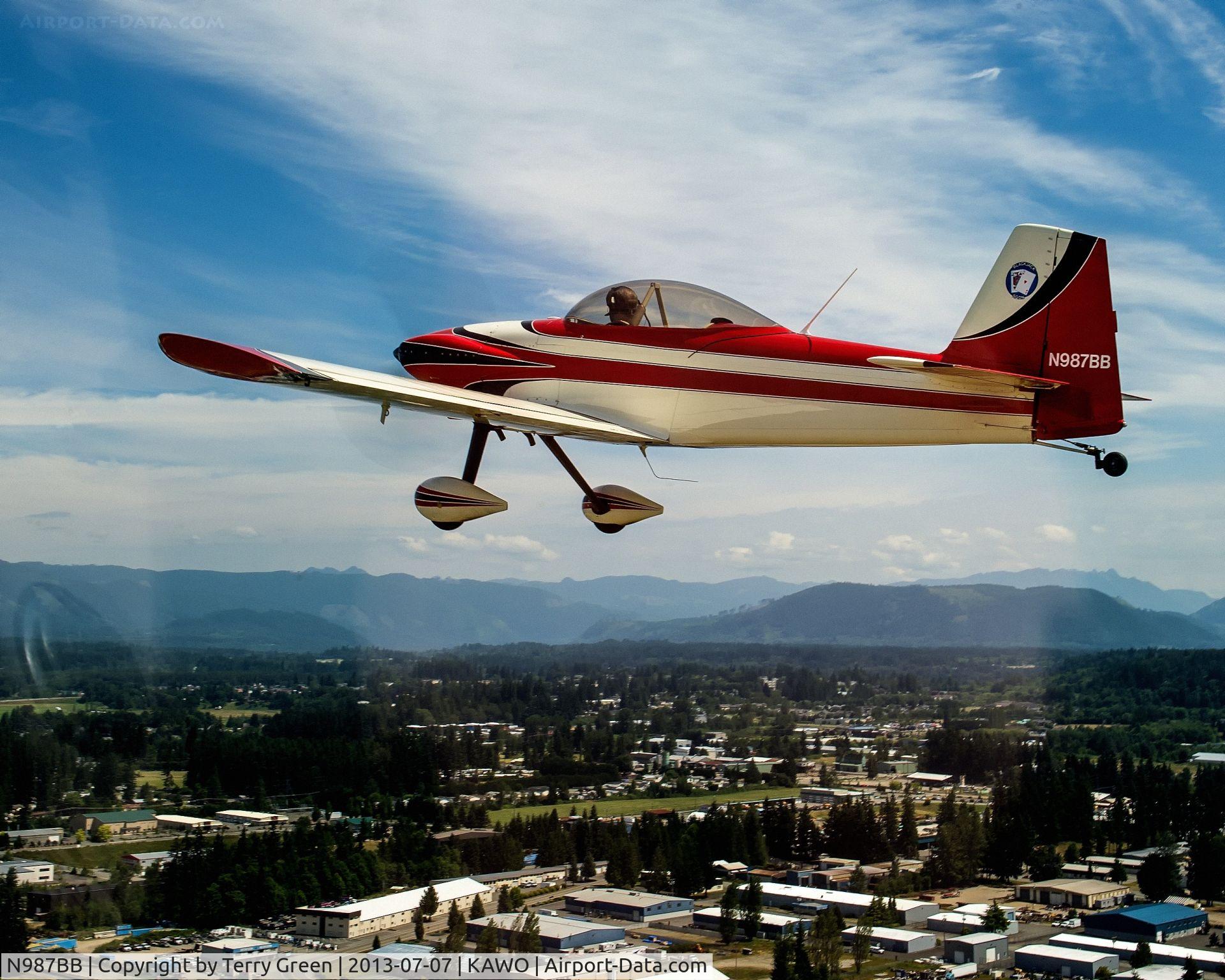 N987BB, 1987 Vans RV-4 C/N 1004, Black Jack Squardon