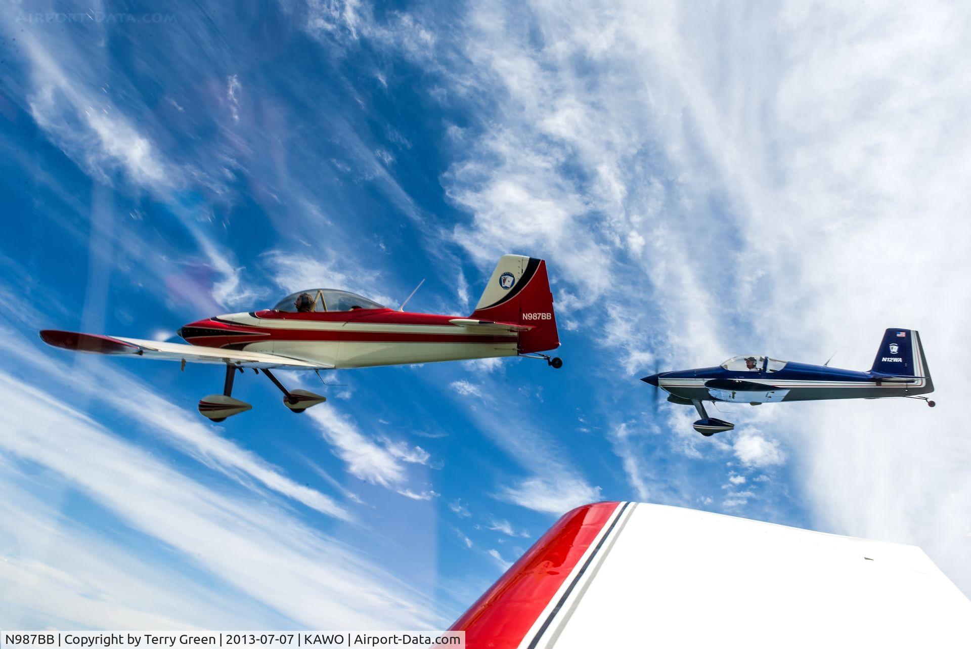 N987BB, 1987 Vans RV-4 C/N 1004, Black Jack Squardon