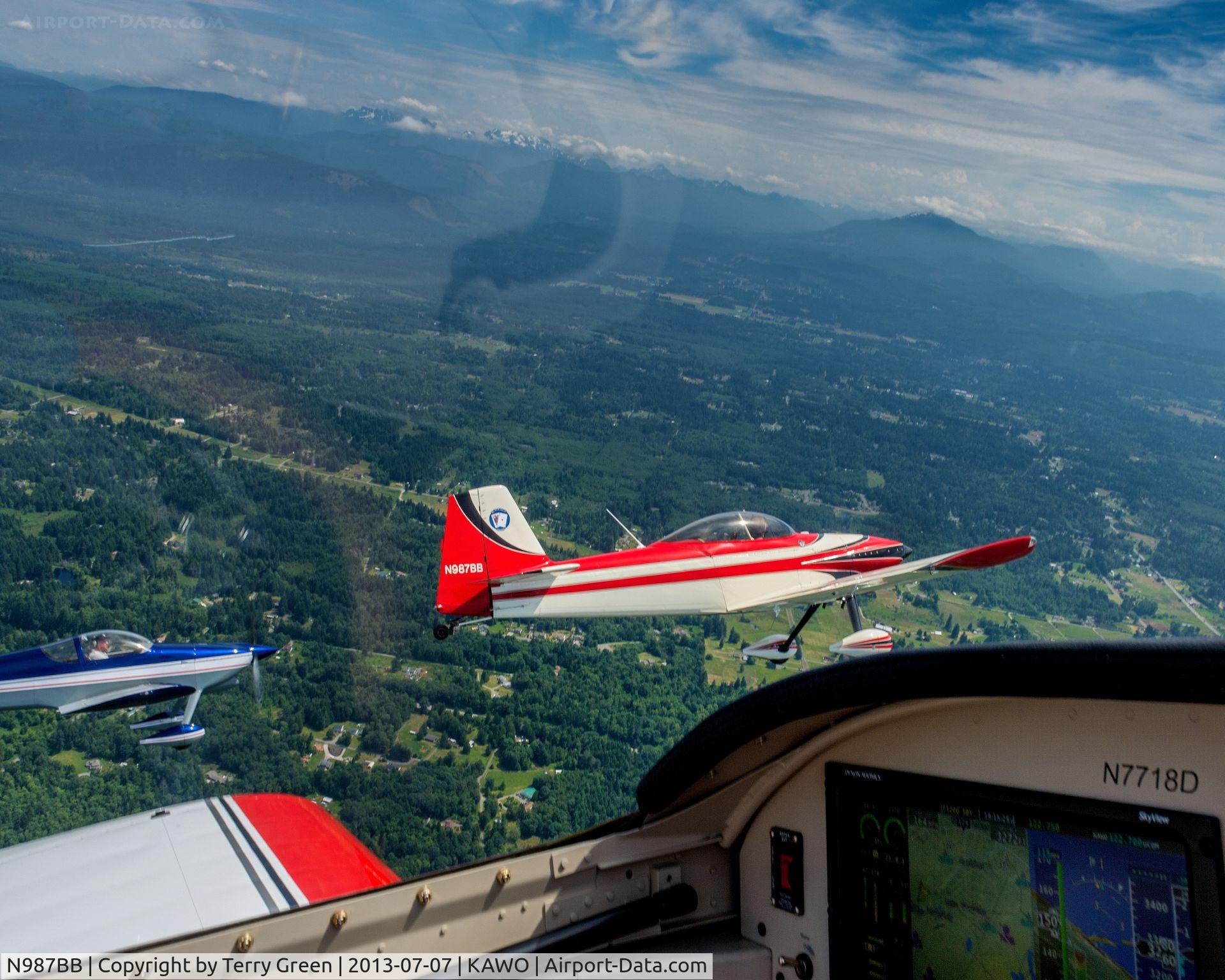 N987BB, 1987 Vans RV-4 C/N 1004, Black Jack Squardon