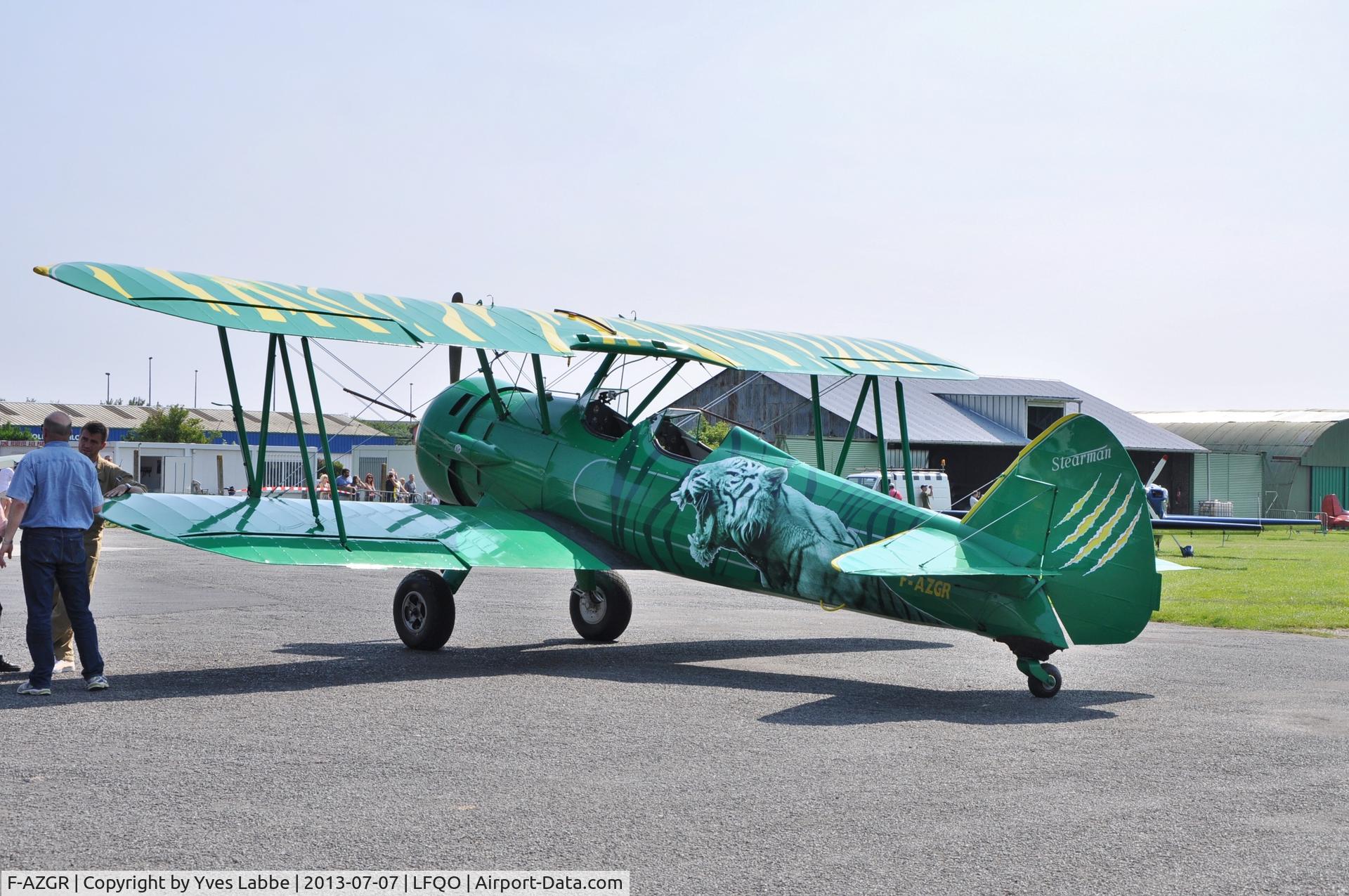 F-AZGR, Boeing N2S-3 Kaydet (B75N1) C/N 75-2650, In Lille -Marcq Meeting, July 2013